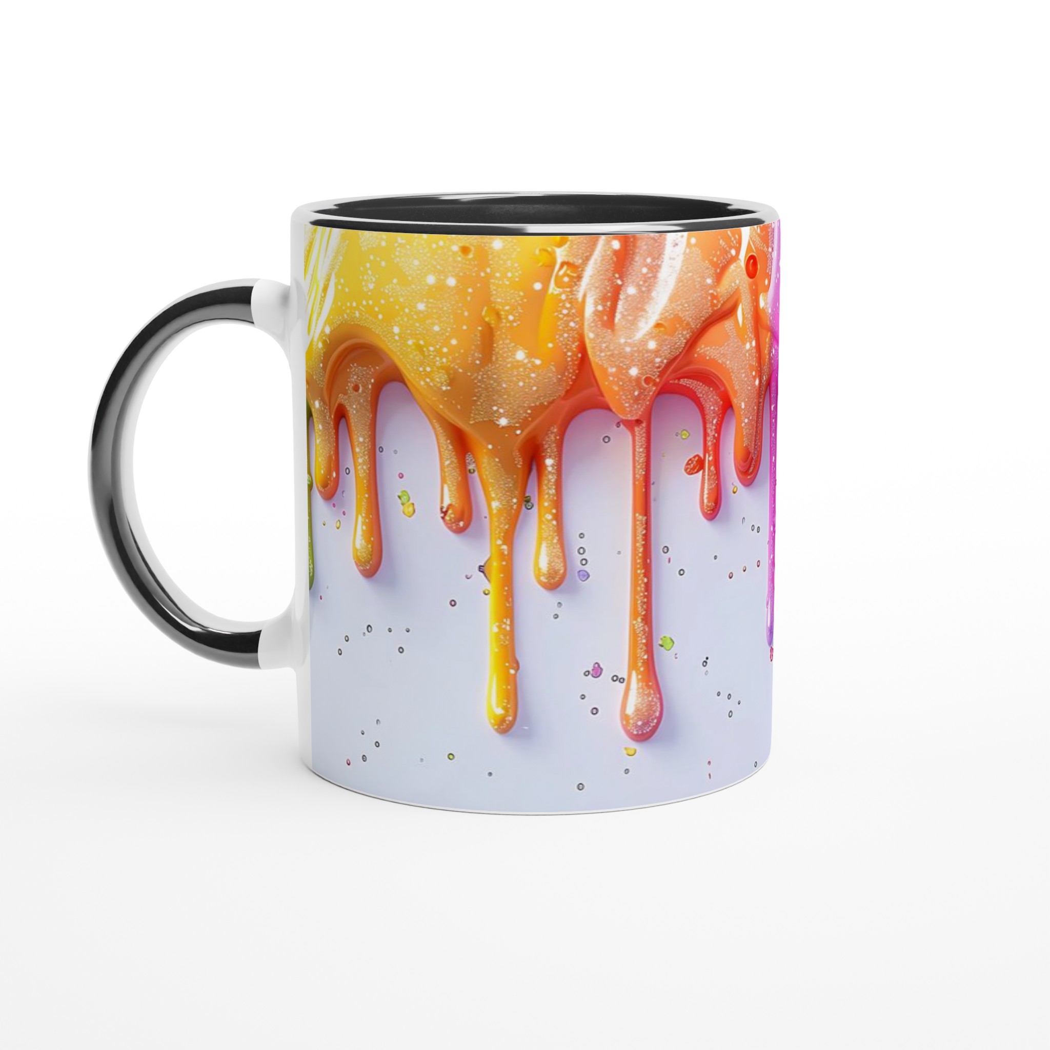Rainbow Glitter Drip Keramikmugg - 11oz, Välj din favoritfärg för en magisk kaffestund! 4 9e88107a-59f3-4dd8-97c3-93492e81bd5a