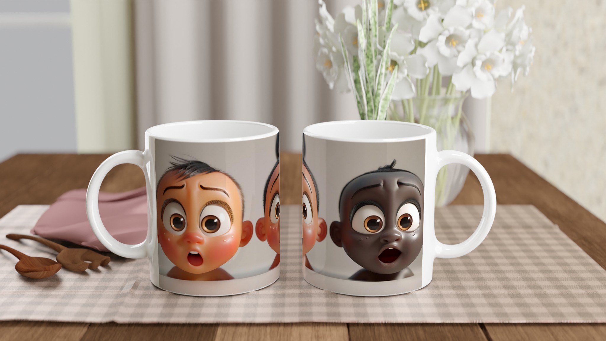 Förvånade Babyansikten 11oz Keramisk Mugg – Uttrycksfull Design i Flera Färger 10 9ef3a8b7-6a91-404b-842b-0c88abe5018f