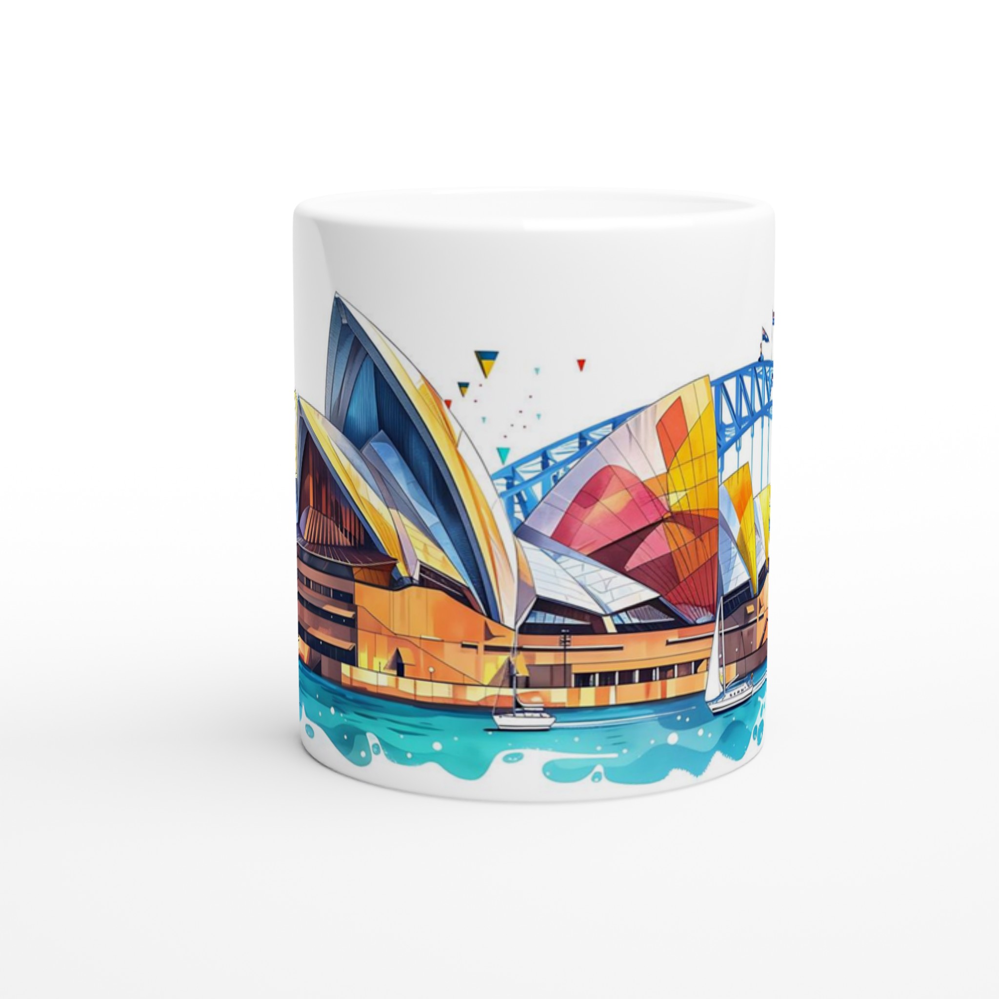 Sydney Opera House & Harbour Bridge Keramikmugg - Livfull Akvarellkonst i Valfri Färg 8 9efaf582-e4aa-437b-b6fa-3c3ac968c8a5