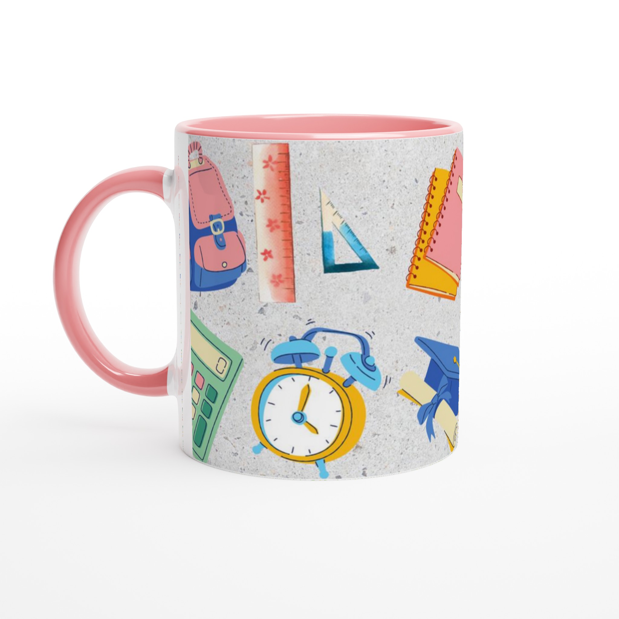 Vit 11oz keramisk mugg med lekfull skolstil – välj bland sju livfulla keramikkulörer 6 9f4eb525-16db-461a-b2e9-7aaff9b03a9e
