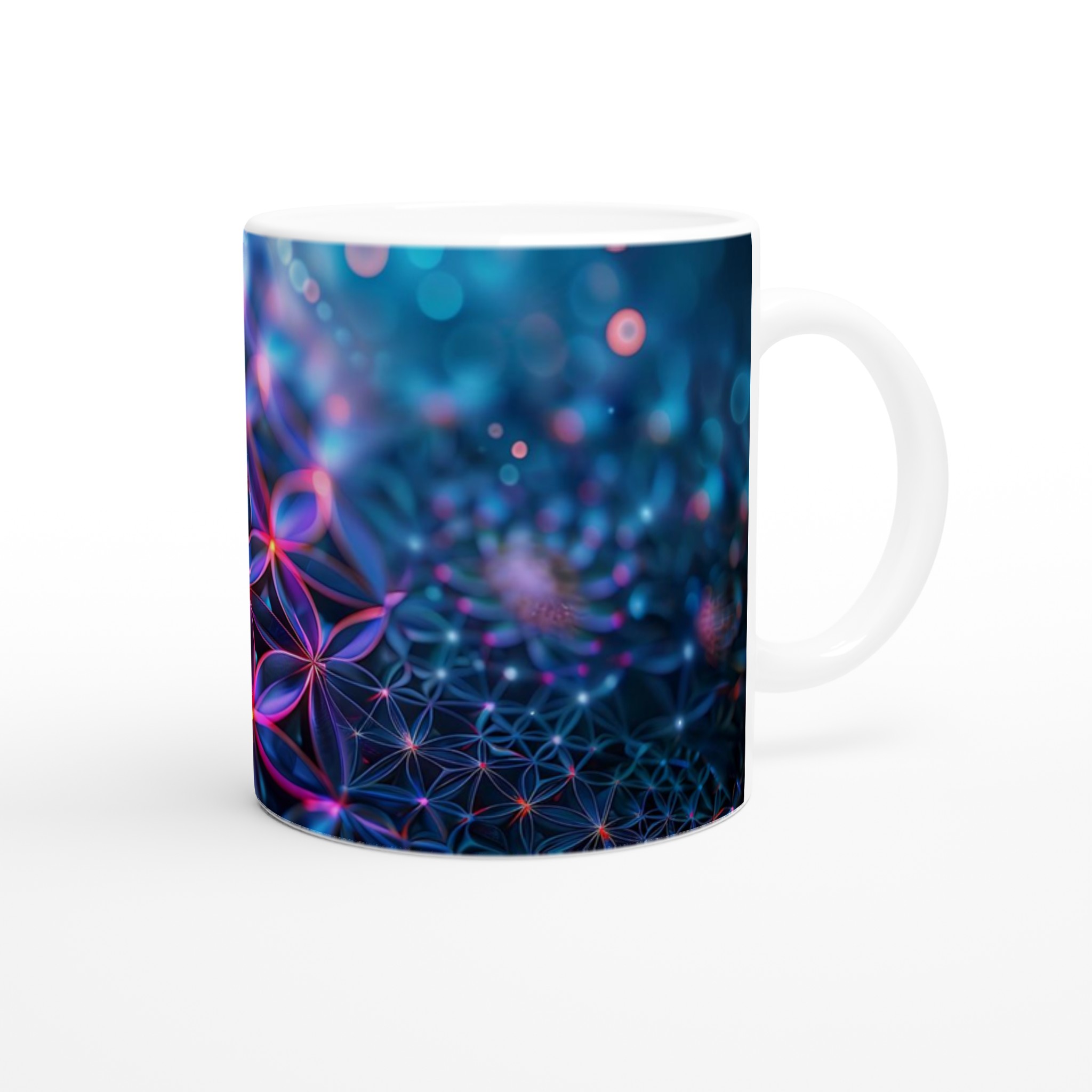 Abstrakt Fluorescerande Blommig 11oz Keramikmugg – Vibrerande Neon Konst för Din Dryck 9 9f77c992-b7c9-4c44-93a0-ec3e605b4cb1