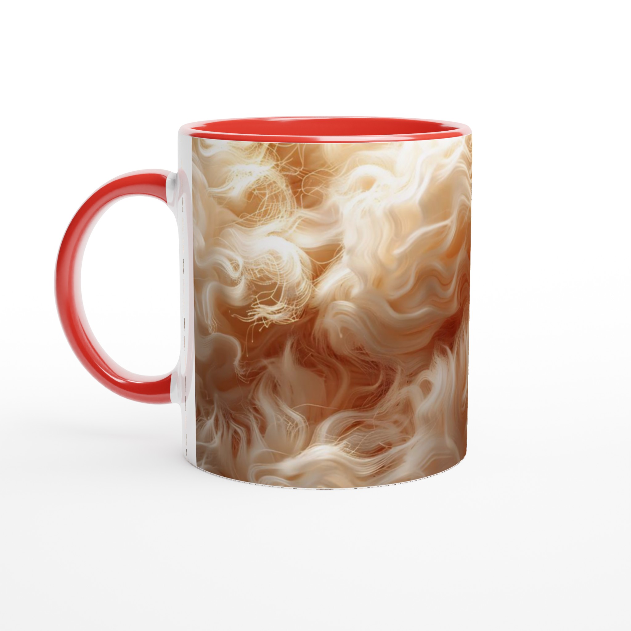 Abstrakt Krämvit Keramikmugg - 11oz, Välj din Favoritfärg 5 9f93623e-dfb9-4522-8644-fa4774e6fc33