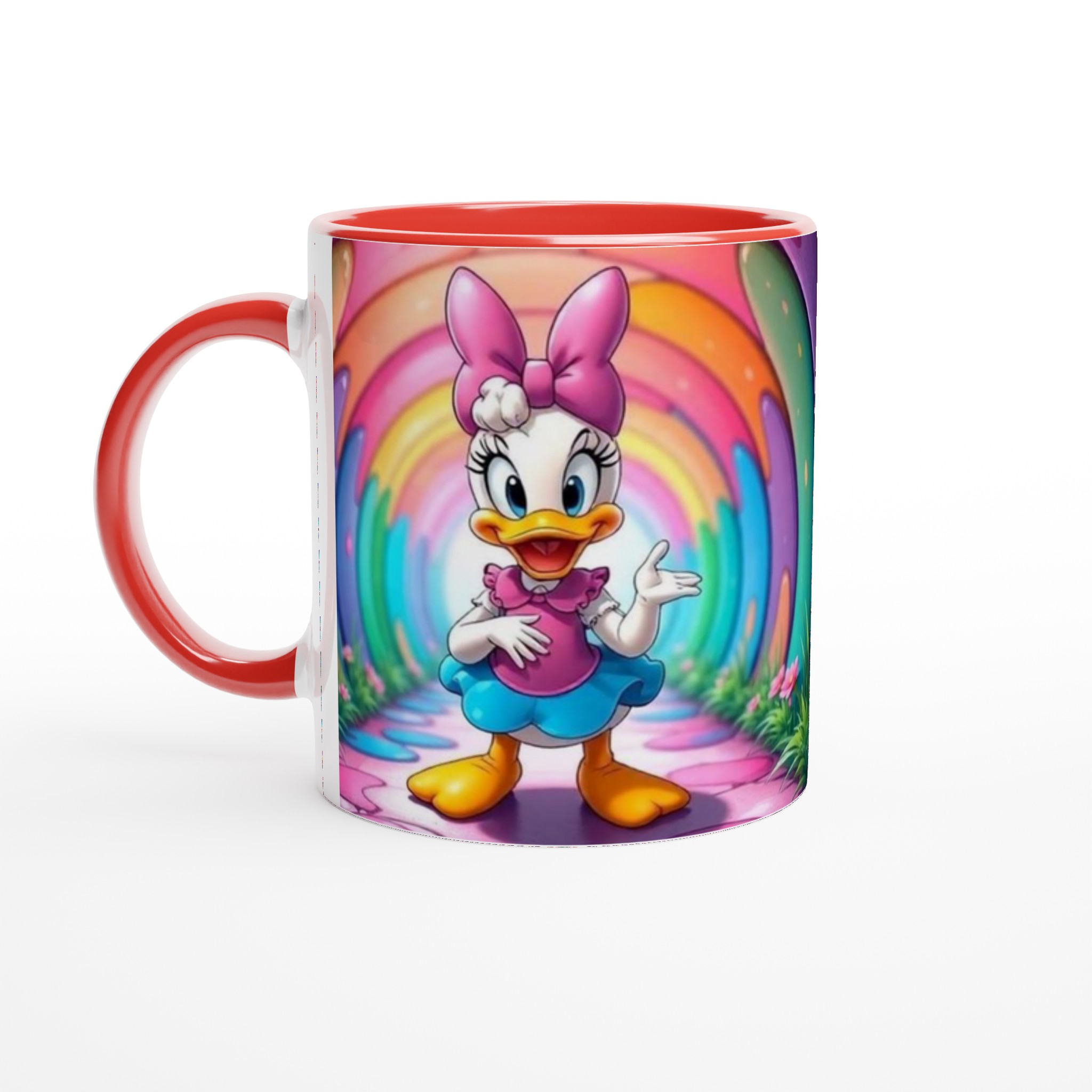 Vit 11oz keramisk mugg med lekfullt färgglatt motiv i rosa och blått – välj din favoritfärg 5 9fddbf25-e3b3-4f04-9ae3-736538d29c82