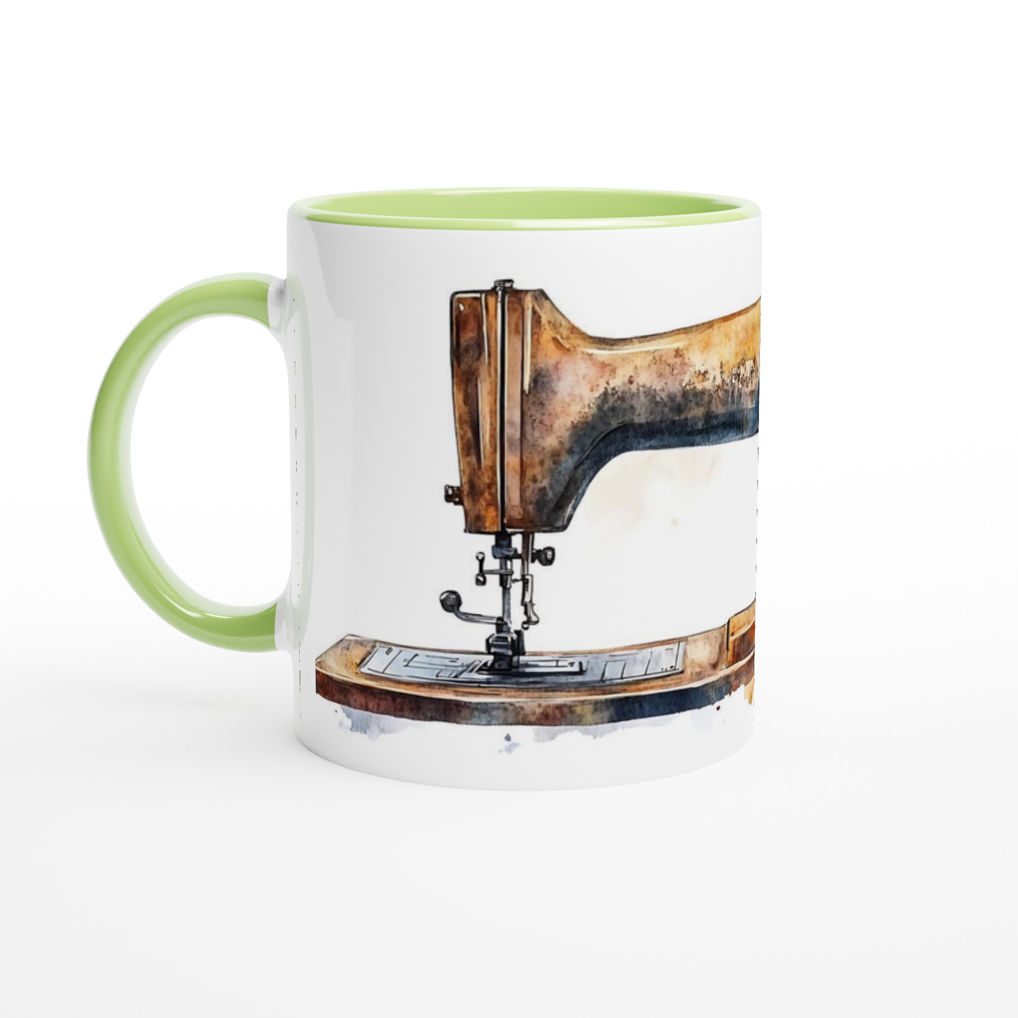 Vit 11oz keramisk mugg med vintage industrikänsla – välj bland sju livfulla färger 7 9fecd28d-93d5-4267-833e-3509231da5c4