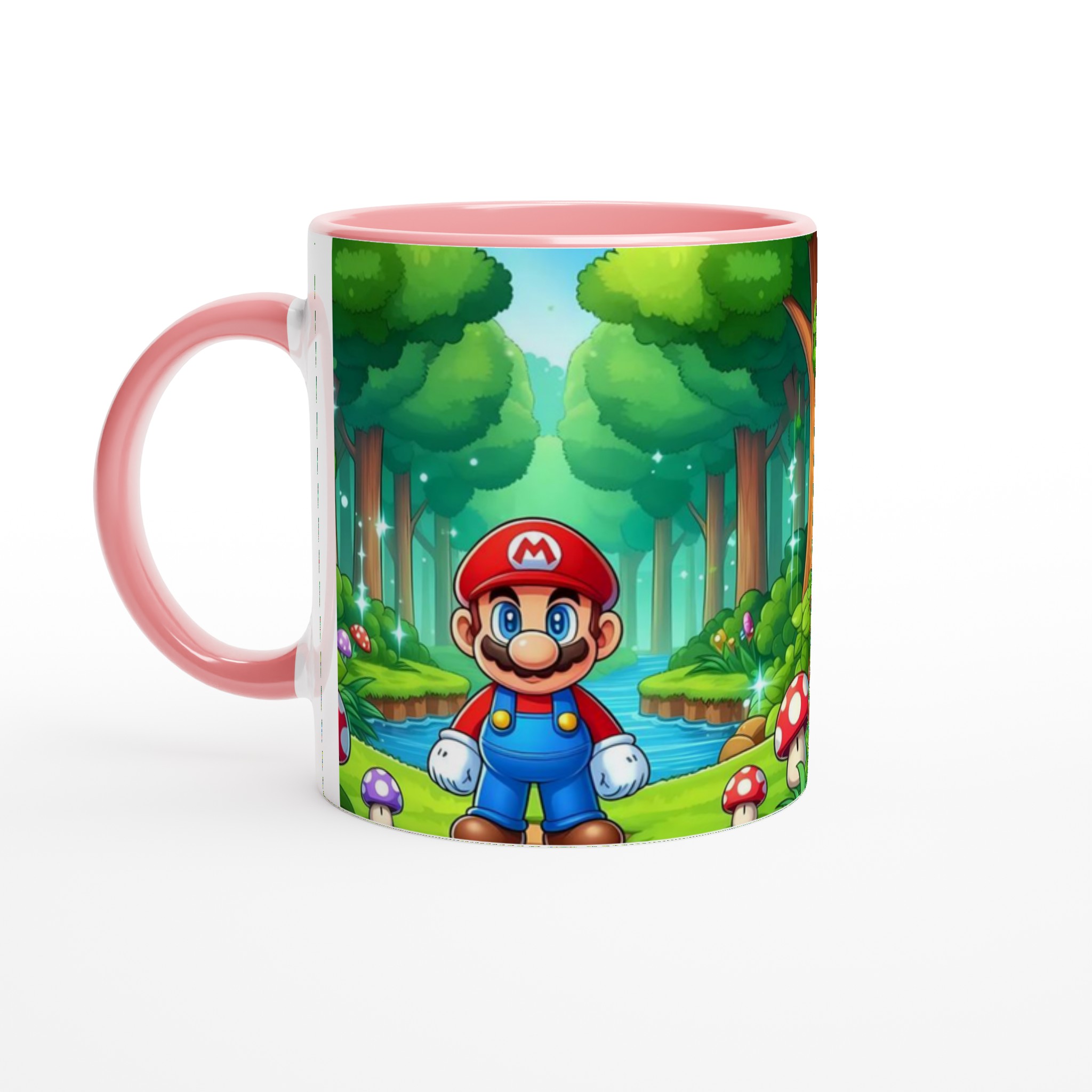 Vit 11oz keramisk mugg med färgglad spelinspirerad design i flera keramiska färger 6 9ff6f8fb-fdba-4165-8cc9-fbc00e861d42