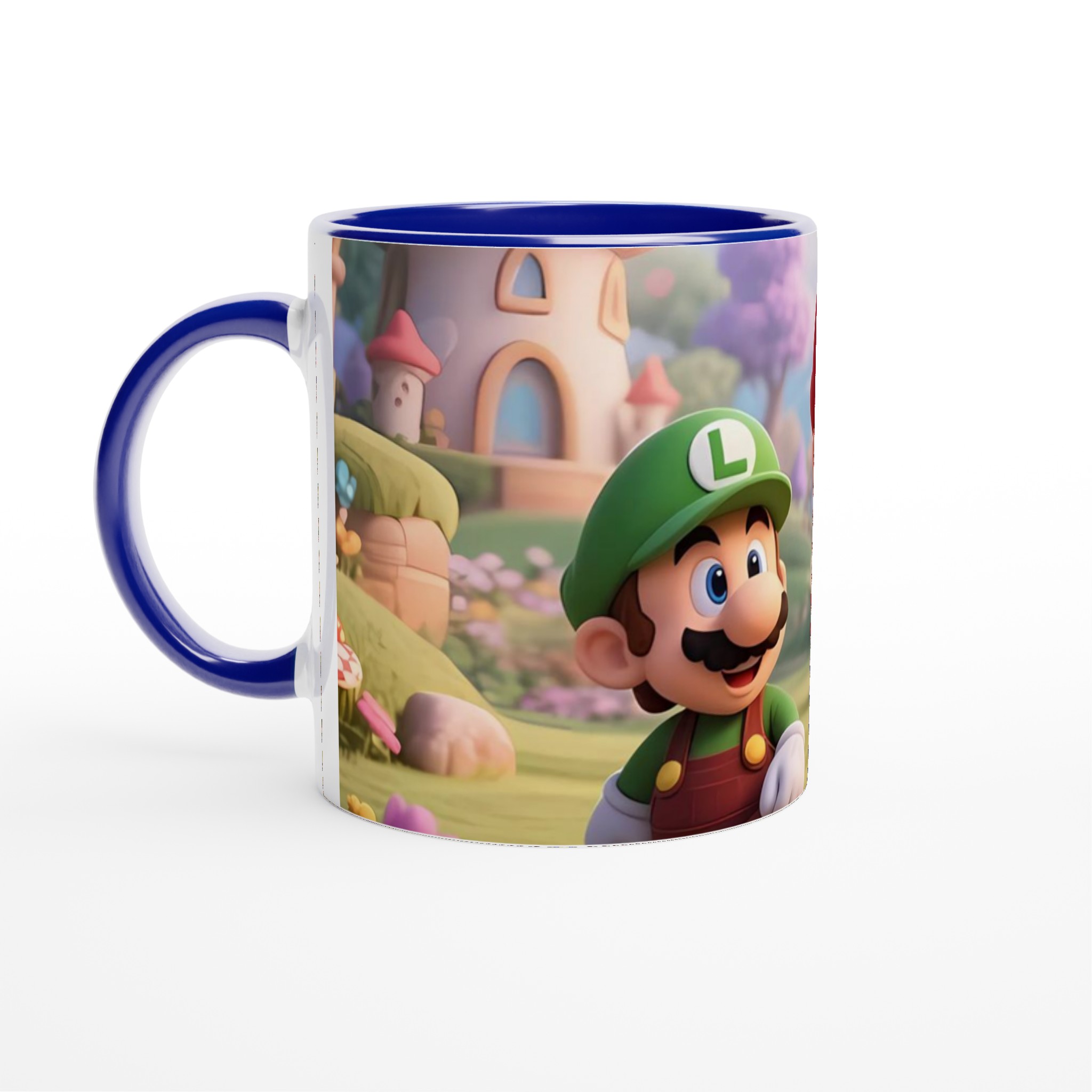 Vit 11oz keramisk mugg med lekfull Super Mario-design i flera färger 2 a001d19f-970b-4896-a724-a3047c9ce827