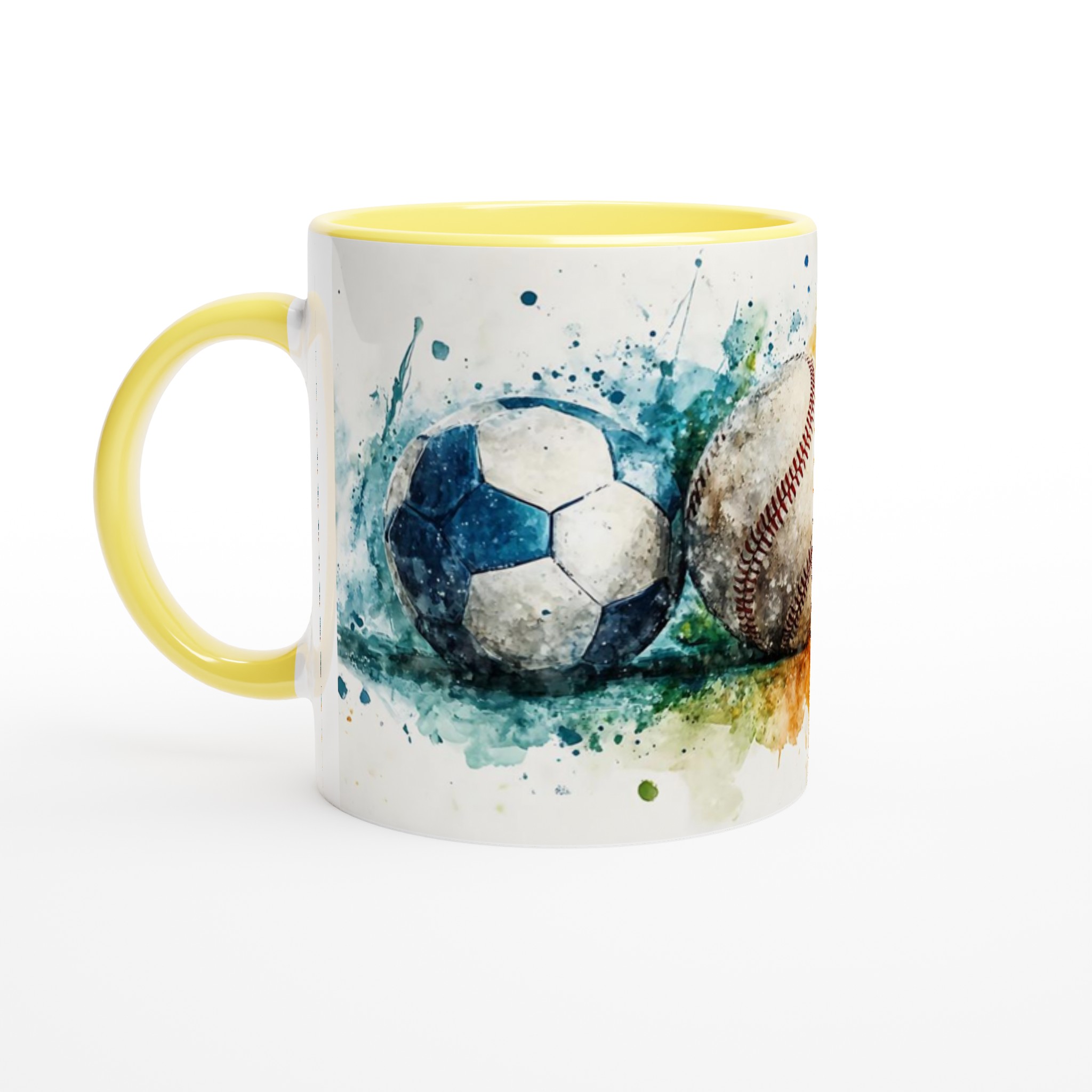 Vit 11oz keramisk mugg med sportig splash i livfulla färger 3 a0132992-7d1a-4c8e-bda8-2fccdd54844b