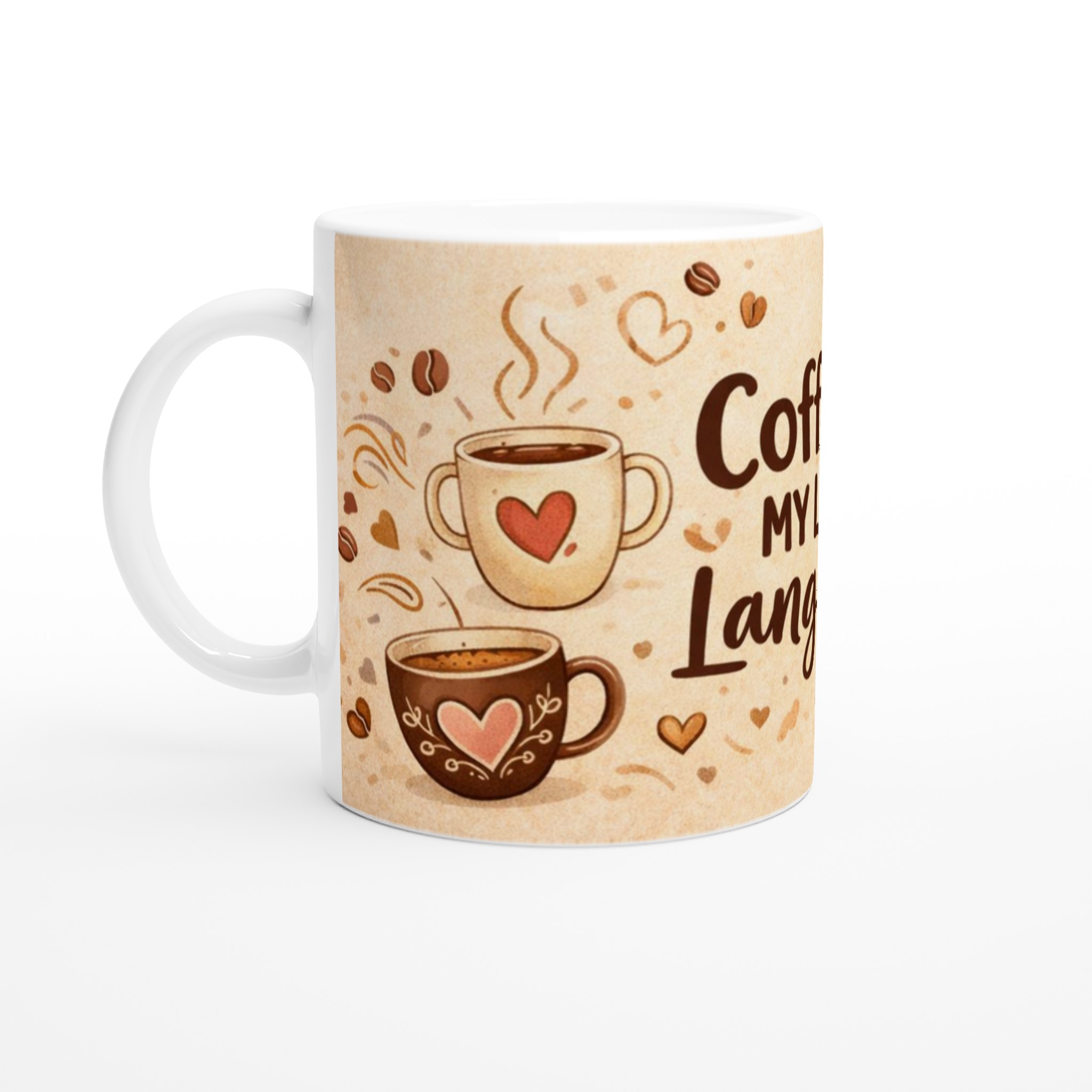 Vit 11oz keramisk mugg med kärleksfullt kaffemotiv – välj bland 7 charmiga färger 1 a06cb7ee-93f7-4607-955e-7815007dd986