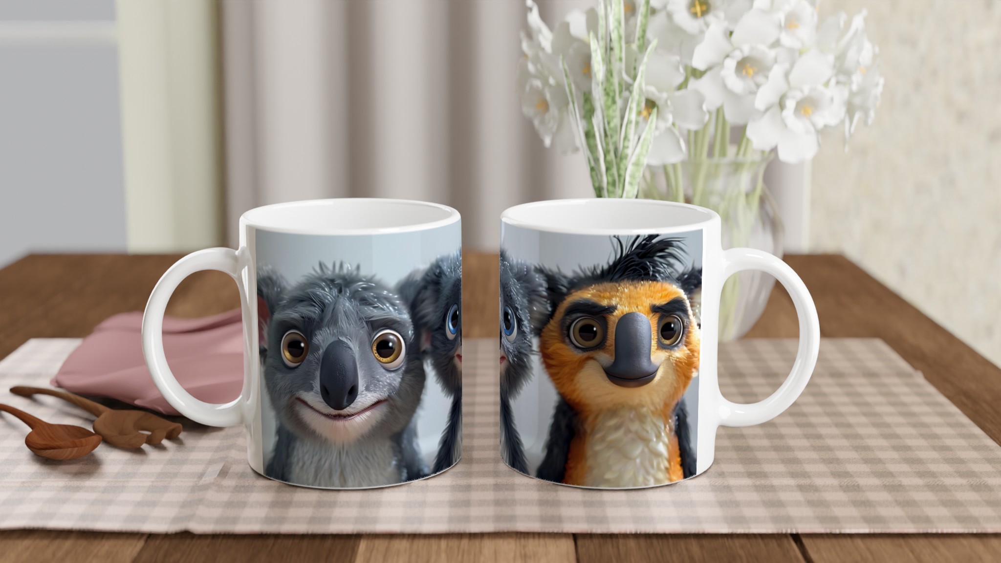 Söta Koala Vänner 11oz Keramisk Mugg – Personlig design i 7 livfulla färger för din favoritskapelse 10 a074a0ec-7ccc-44f0-8251-077c9227508e