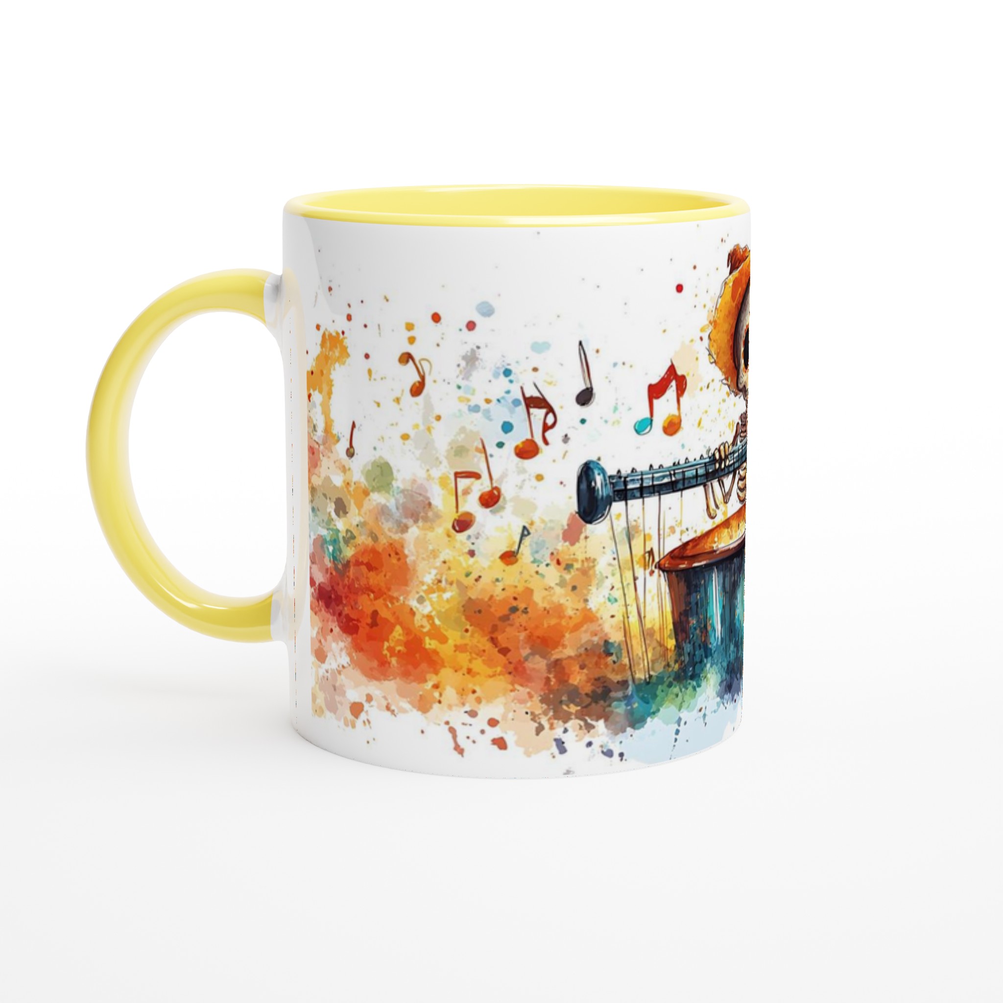 Fiesta Skelett & Akvarell Mugg - 11oz Keramik för Kaffe, Te & Glädje i Valfri Färg! 3 a0a77c6e-edb0-4ce8-9fde-ff09466b4dad