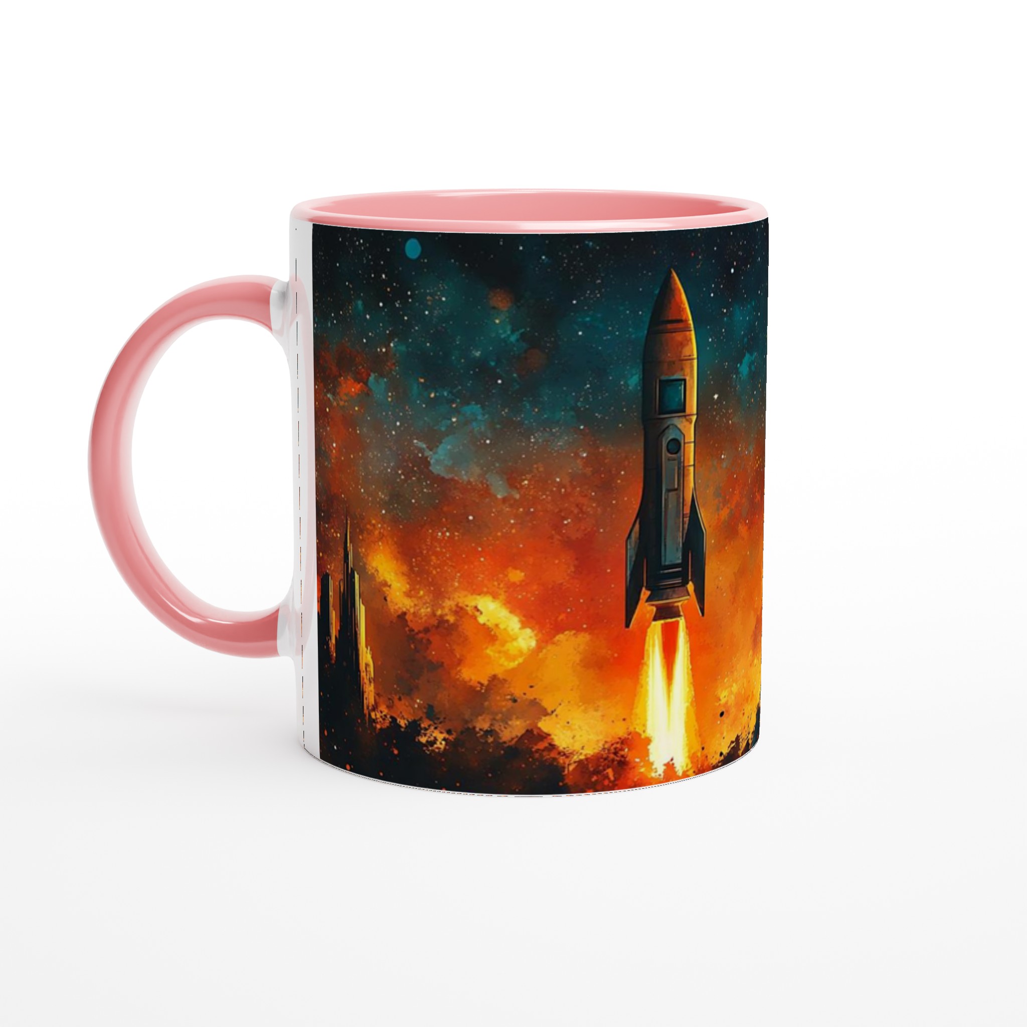 Rymdraket vid solnedgång - Keramisk Mugg 11oz - Välj din färg 6 a0d7f317-0066-4bdd-9e5a-26a99163bca0