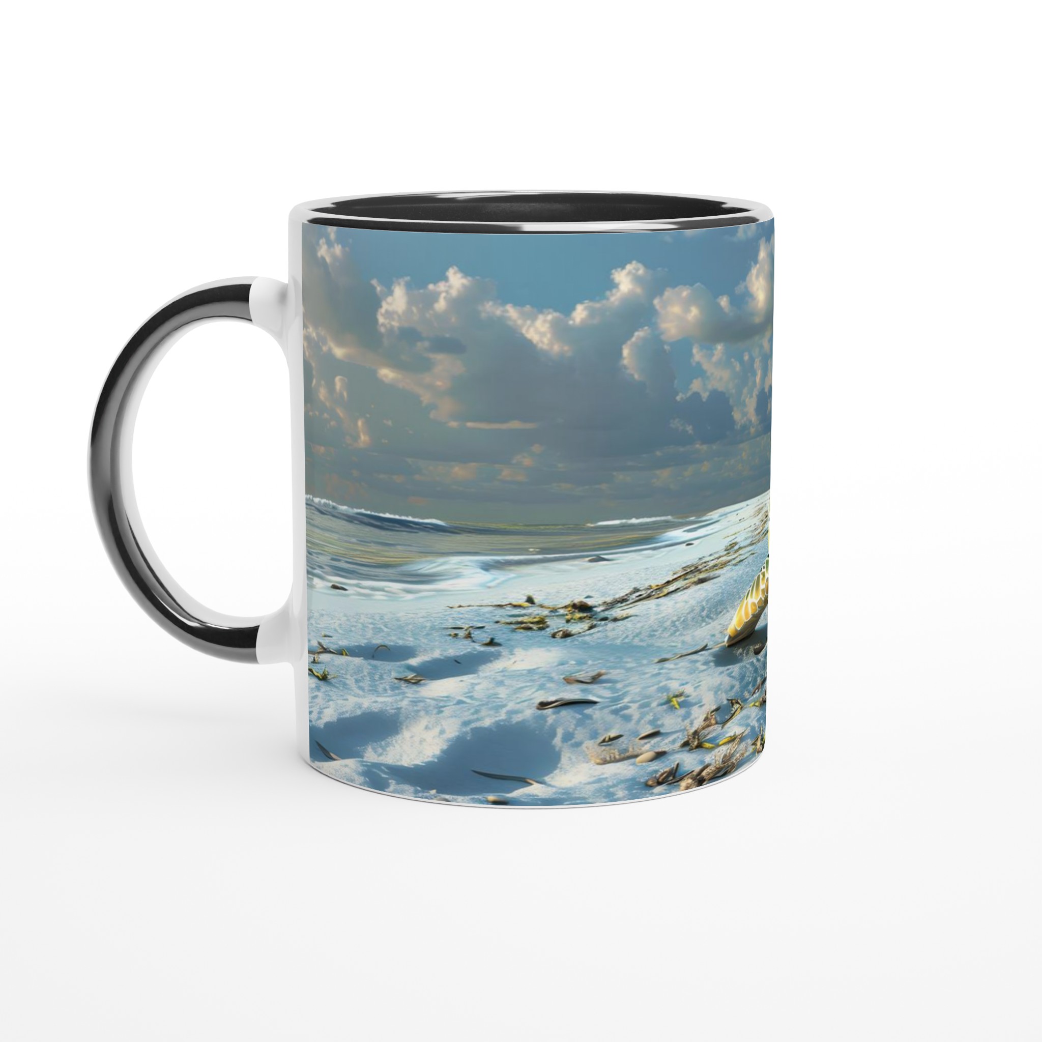 Tropisk Havssköldpadda Mugg – Levande Strandmotiv, 11oz Keramisk Mugg i Valfri Färg 4 a10093f6-8ff4-4904-a938-87da02427101
