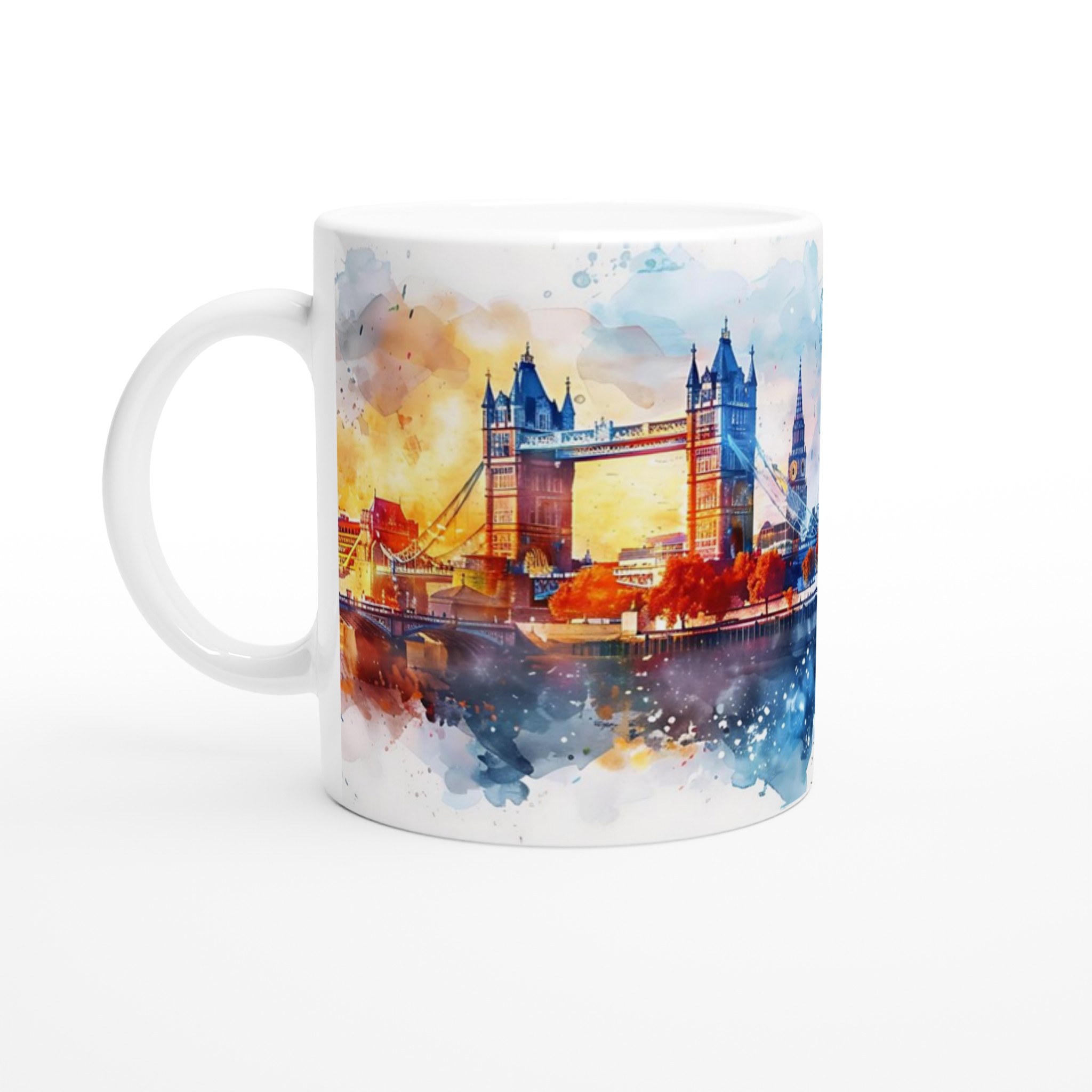 London Watercolor Skyline Mugg – Upplev stadens magi i varje klunk, välj din favoritfärg! 1 a1132093-f6ff-4eed-9511-f6a34763921b