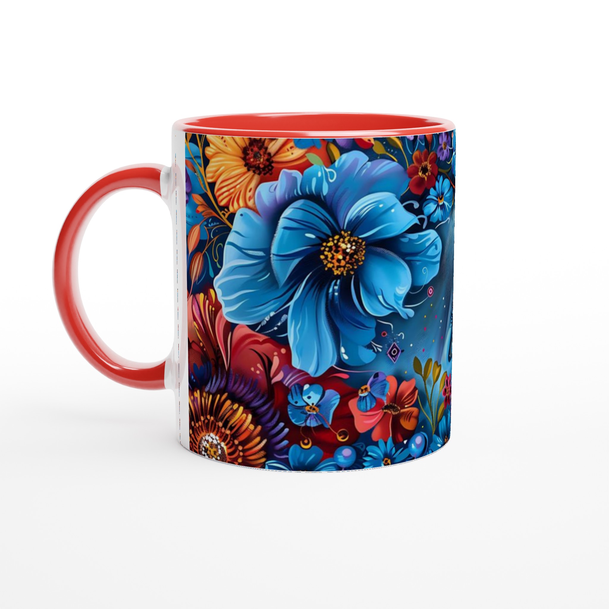 Magical Floral Eye Keramikmugg – En Konstnärlig Kaffestund i Levande Färger, Välj bland 7 Livfulla Nyanser 5 a1257f4a-dc3b-4e66-81fe-3316e9806a45