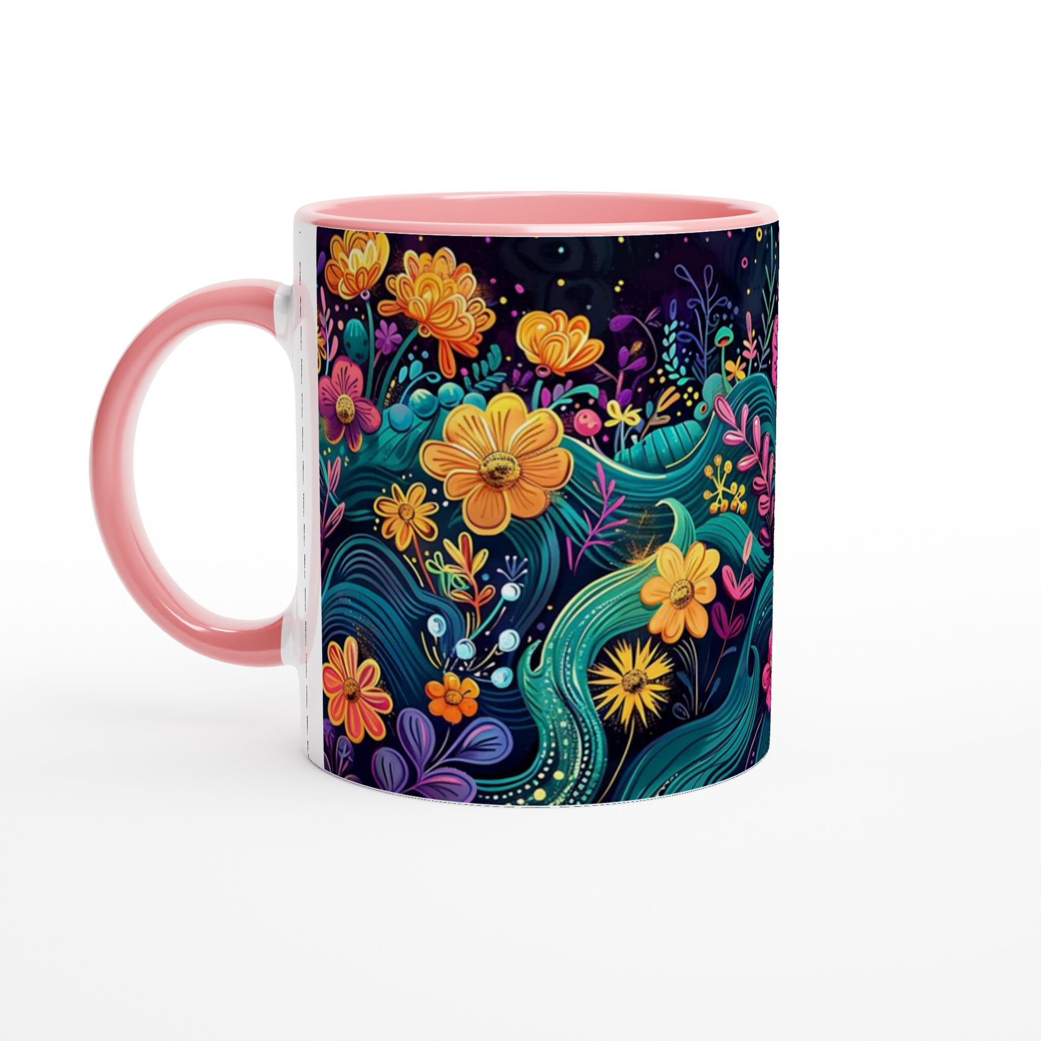 Färgsprakande Blomstermugg – En Konstnärlig Kaffekopp för Dig som Älskar Glädje och Färg 6 a144c231-a87a-42ac-a14c-1e42893f2b13