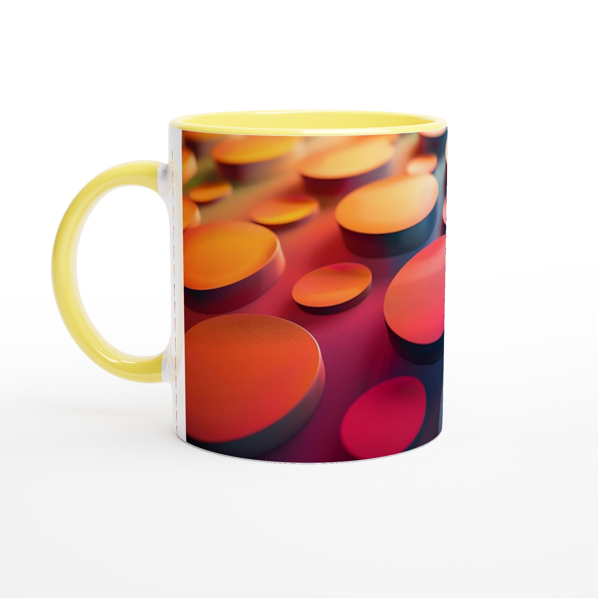 Abstrakt Pop Art Keramikmugg – 11 oz i Livfulla Färger för Din Morgondryck 3 a1528168-ee5a-4b74-bc91-06c41396395a