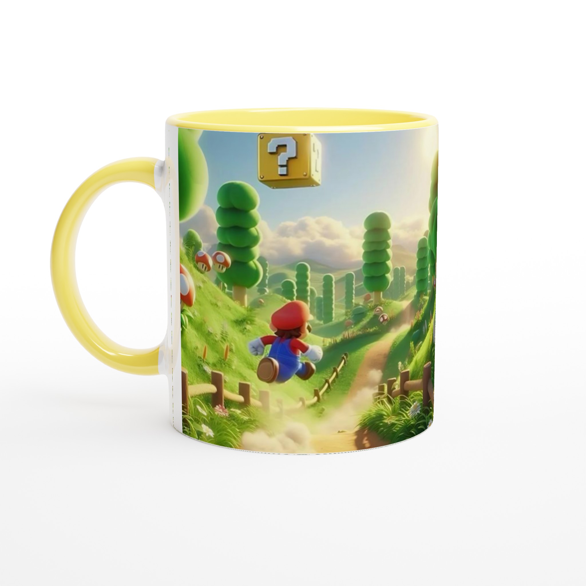 Vit 11oz keramisk mugg med spelinspirerad design i sju livfulla färger 3 a17cbf7b-57c0-45bc-a573-5f655717c7bf