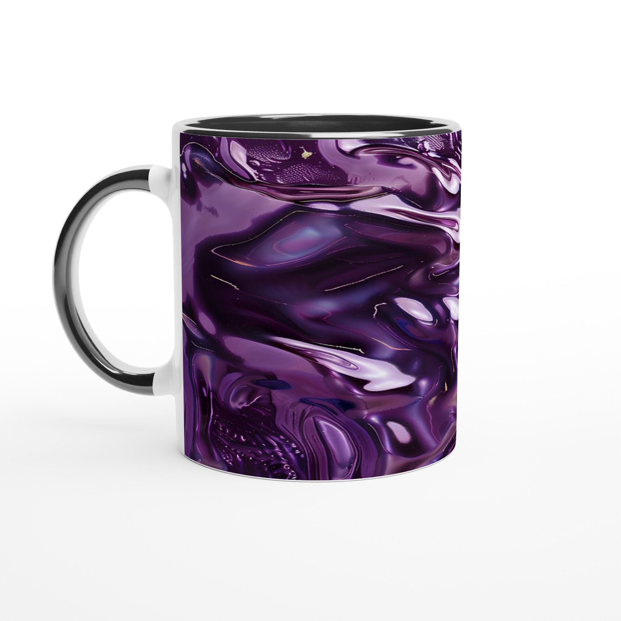 Abstrakt Lila Våg Mugg – 11oz Keramisk Mugg i Valfri Färg för En Modern Touch 4 a19bfe12-3647-4f85-bea4-a7a3965b61b3