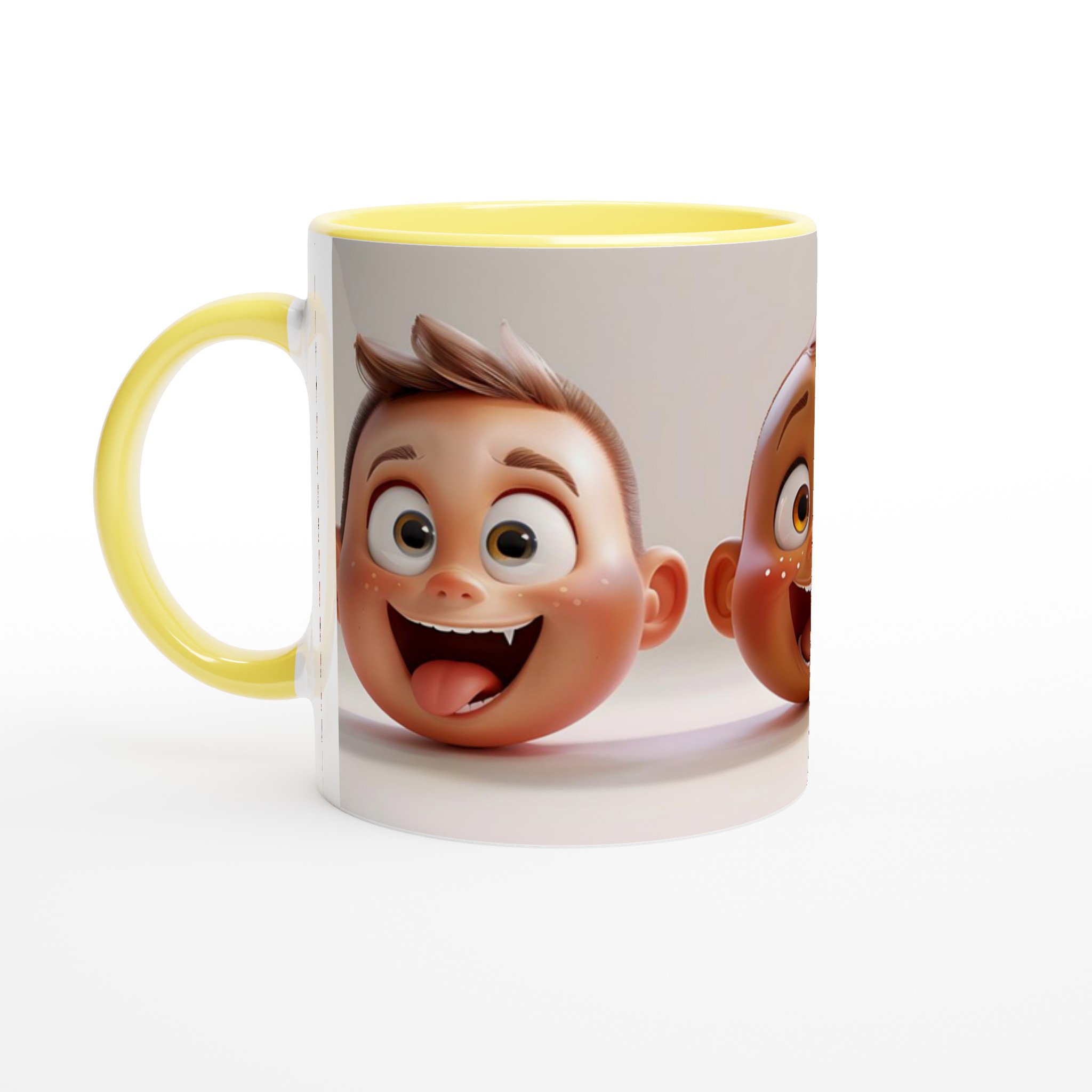 Glada Barn Emoticons Mugg – Personlig Keramikmugg i 7 Färgstarka Nyanser 3 a1a394c8-75f3-45ac-971e-d6e710a3630b