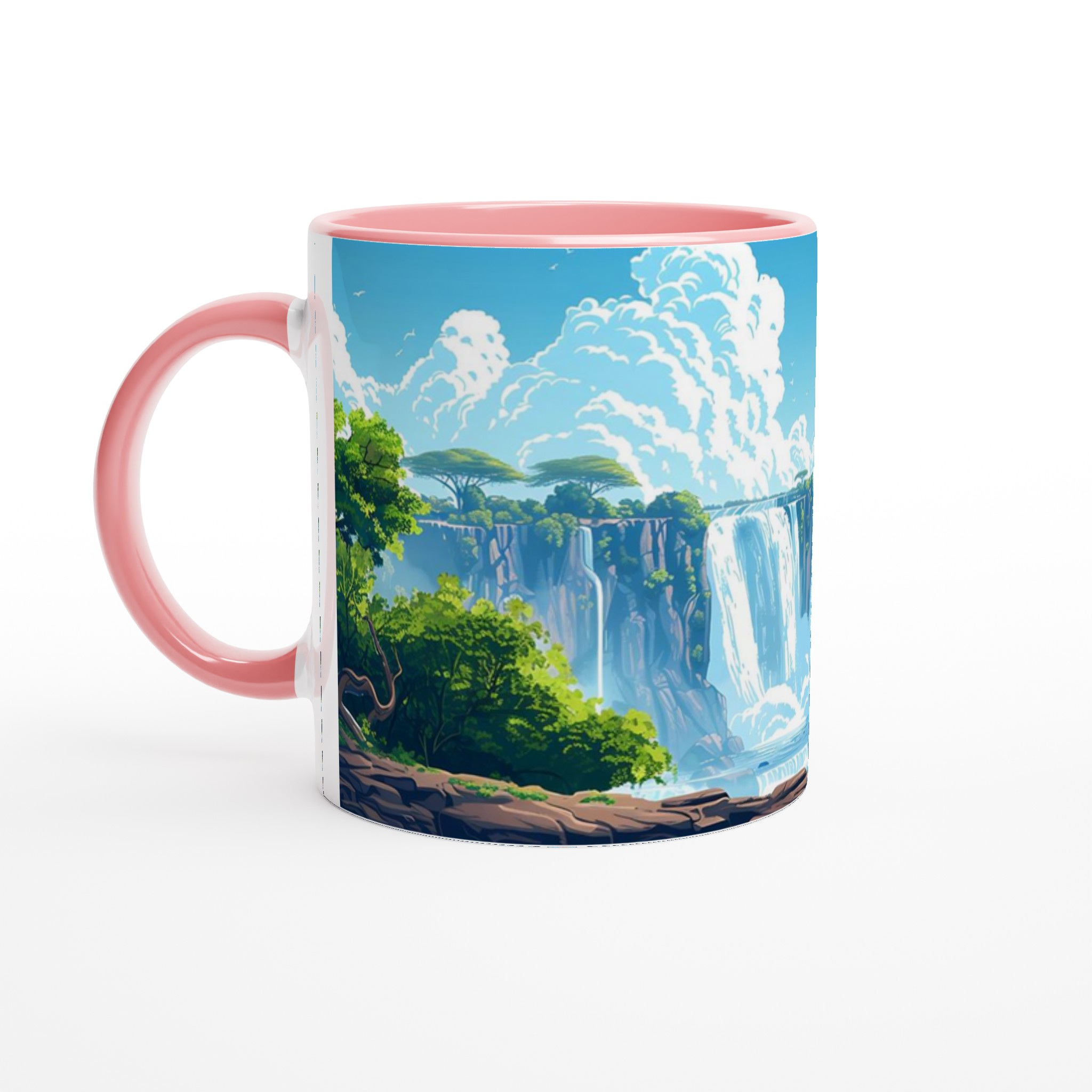 Tropiskt Vattenfall Kaffemugg - Levande Naturdesign i Flera Färger 6 a1af84ed-6312-4102-8b2b-3b99f41c6756