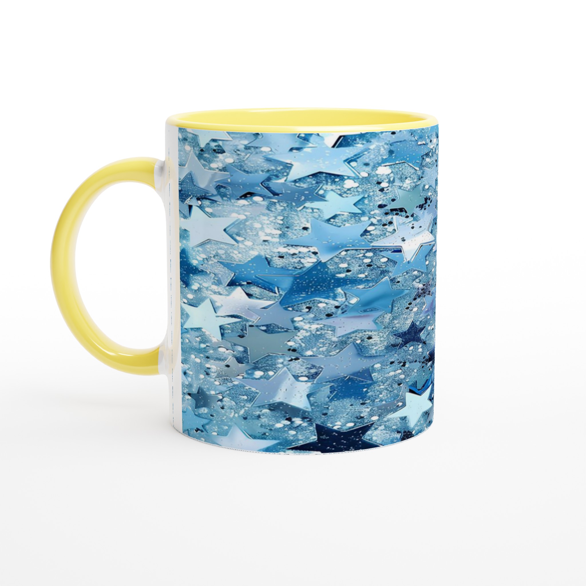 Stjärnklar Blå Glitter Mugg - Premium 11oz Keramik för Magiska Drycker i Valfri Färg 3 a1ea80dc-ded9-47b5-bb56-3bbbe016defe