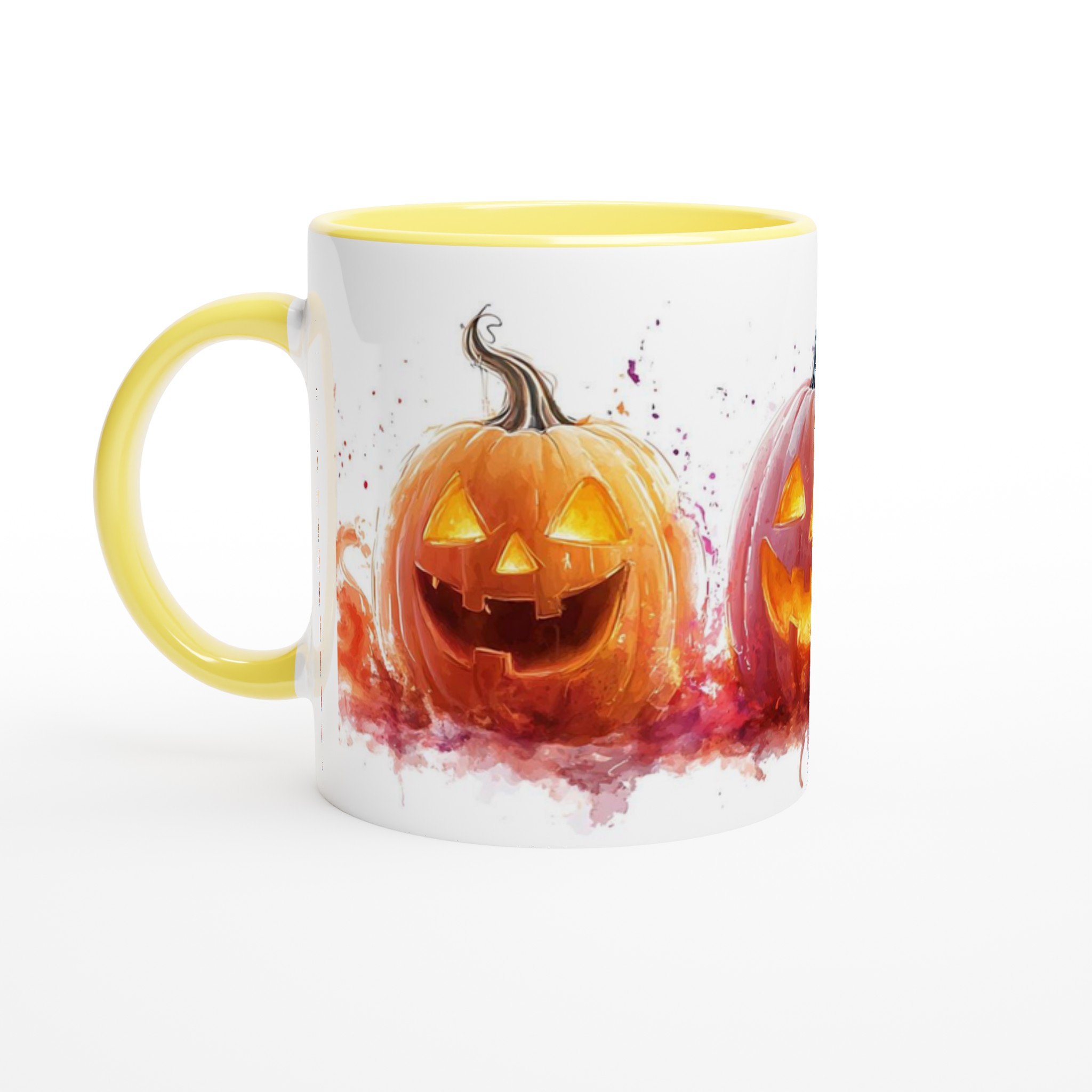 Läskigt charmig 11oz keramikmugg – Perfekt för Halloween-firanden i färgglad akvarell 3 a1f13820-e8ee-4ce1-8eb8-7773af437f16