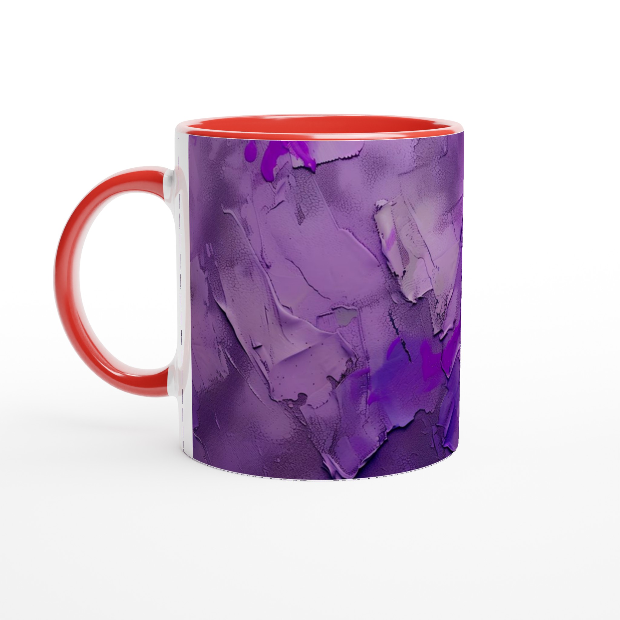 Abstrakt Lila Fotboll 11oz Keramisk Mugg – Konstnärlig Design i Flera Färgval 5 a2291981-c116-4b56-93d2-a8cbffae725b