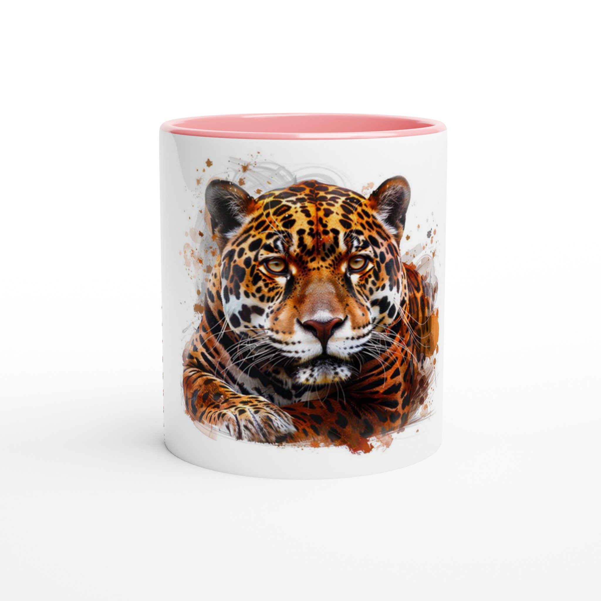 Majestätisk Jaguar Keramisk Mugg – Konstnärlig Akvarell Design i sex färgstarka nyanser 3 a2292917-472b-49d7-ad01-a96aaf0cbc6a