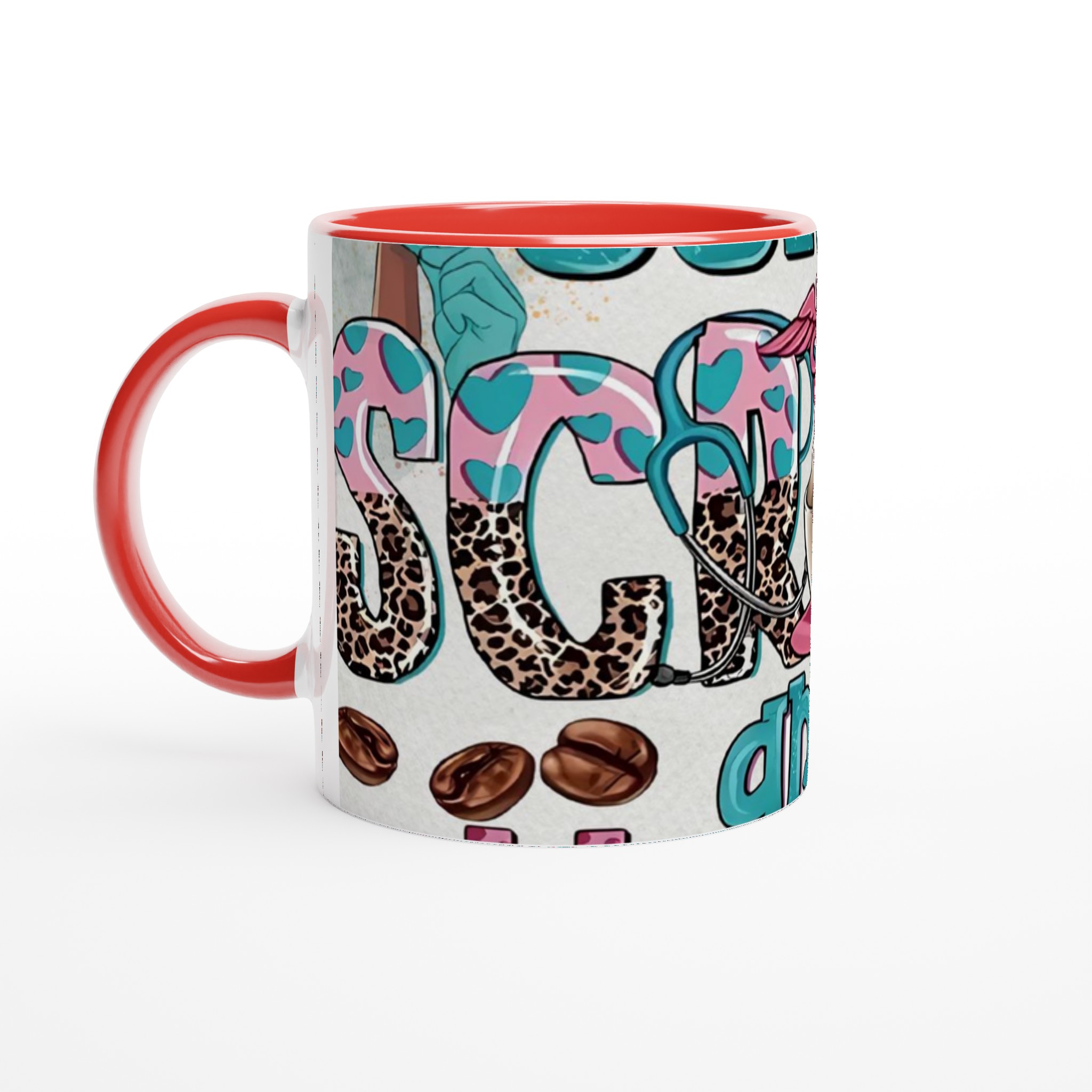 Vit 11oz keramisk mugg med lekfull leopard- och hjärtmönster – välj din perfekta färg 5 a2416a6d-4f86-4bbb-929a-b6130e352b3d