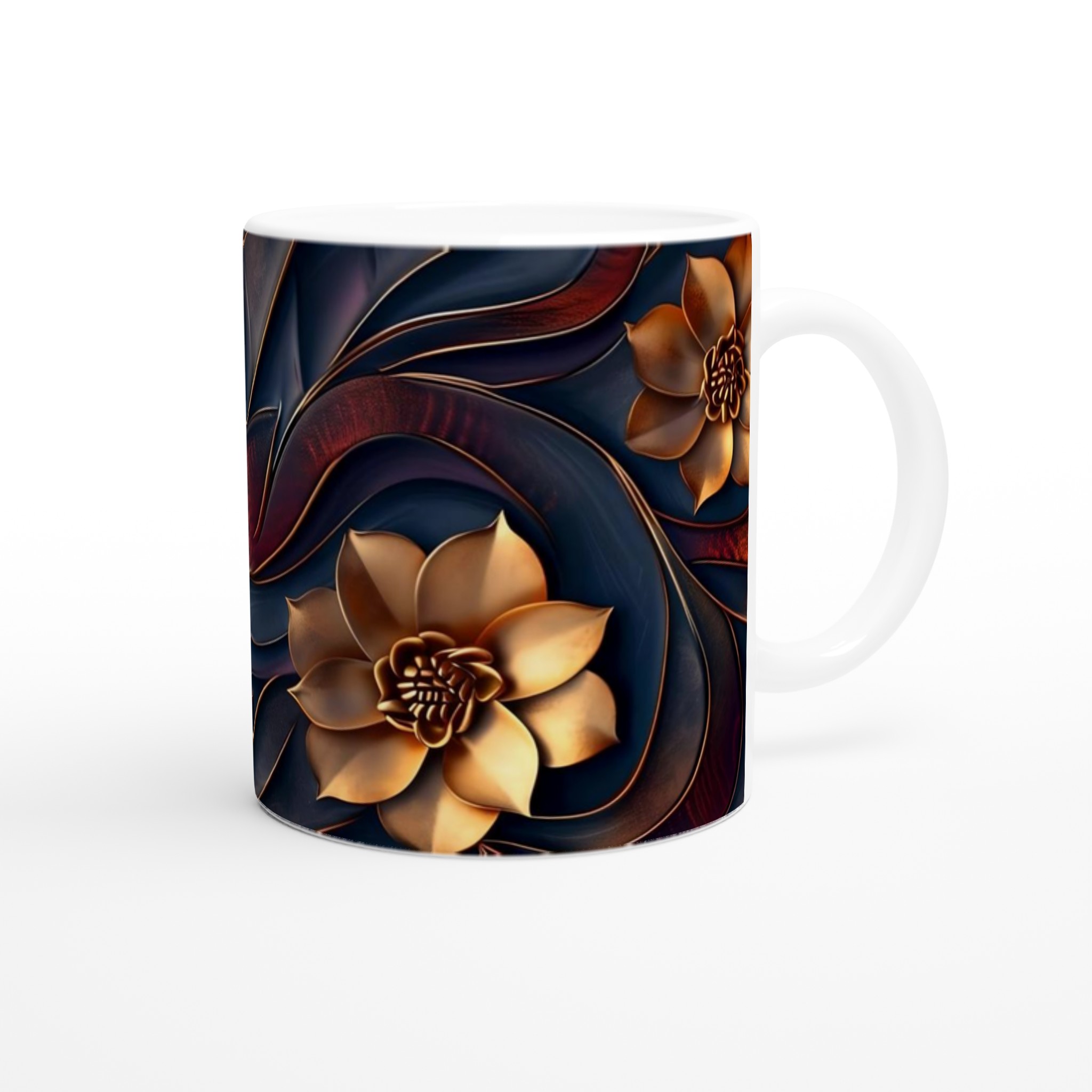 Elegant Ceramic Mug with Golden Floral Accents – Choose Your Perfect Color 9 a24e1e3b-c1b2-417f-9a95-fcab670155de
