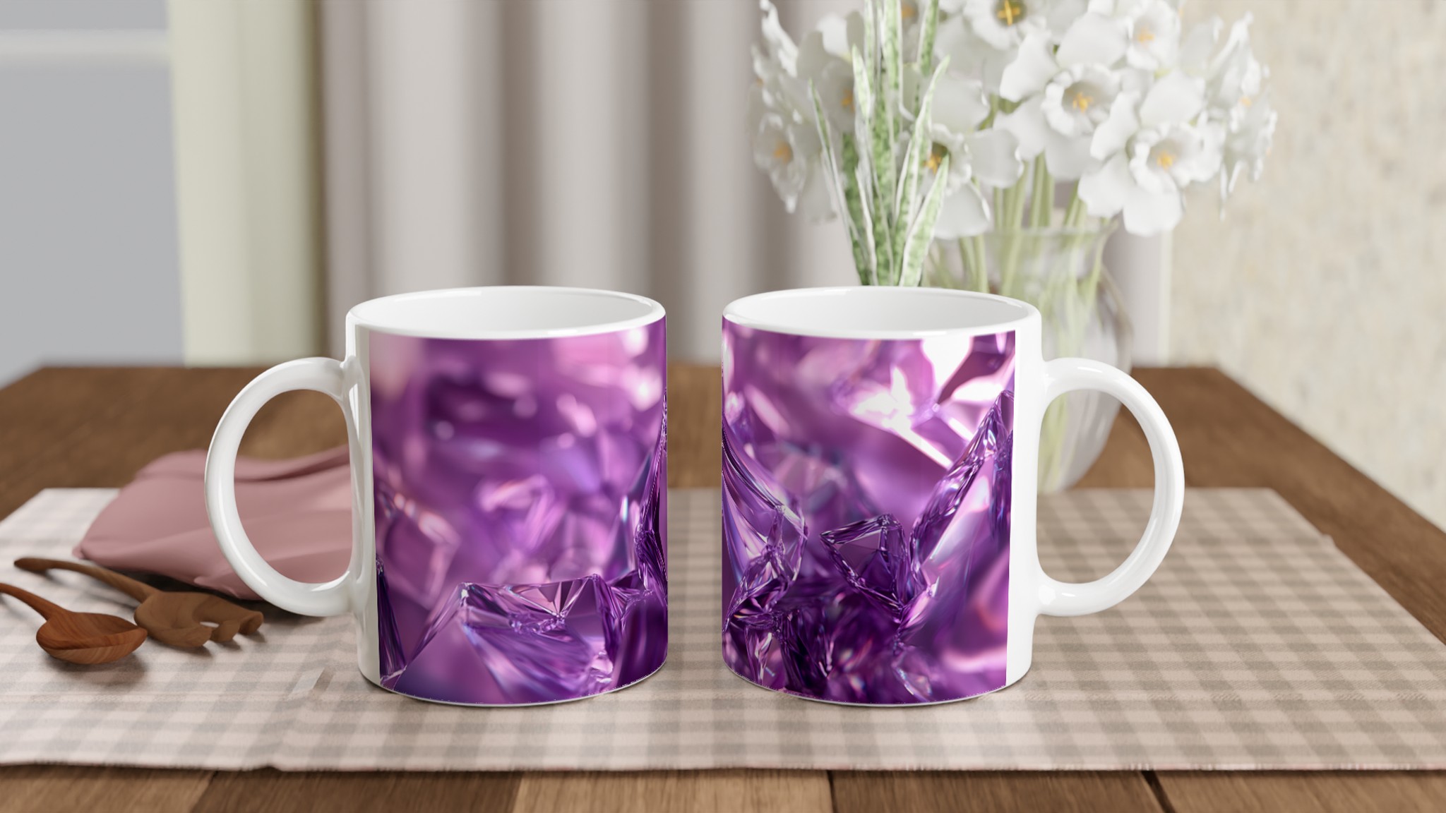 Lyxig 11oz Keramikmugg – Strålande Lila Facetterad Design, Välj din Favoritfärg 10 a24ee724-0c72-428e-9ca6-5b5122a44cd8