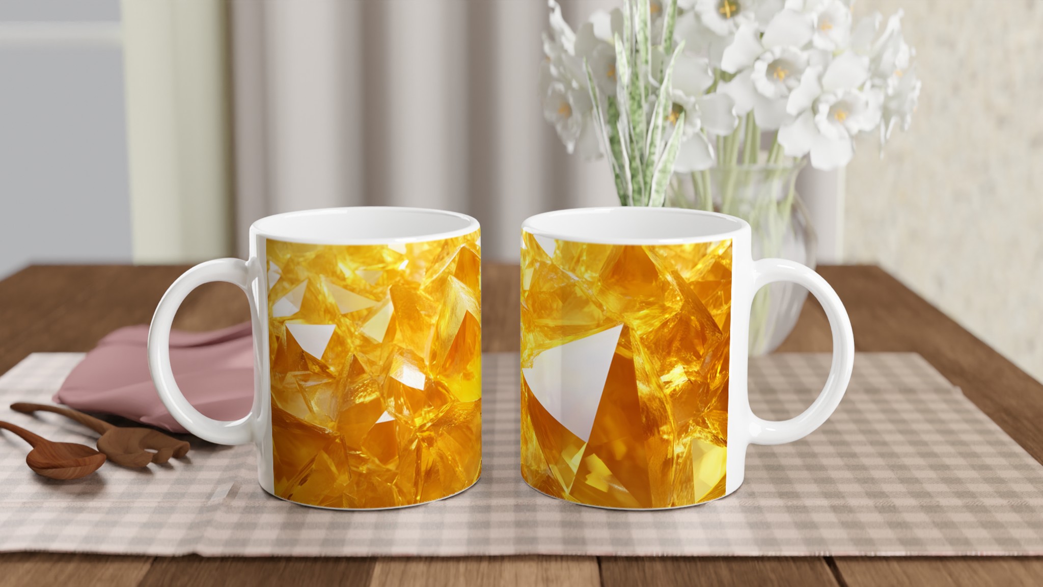 Gyllene Kristallinspirerad 11oz Keramisk Mugg – Lys upp din dag med glittrande färgval 10 a28ca23a-87d2-439e-903e-e5d5402347c8