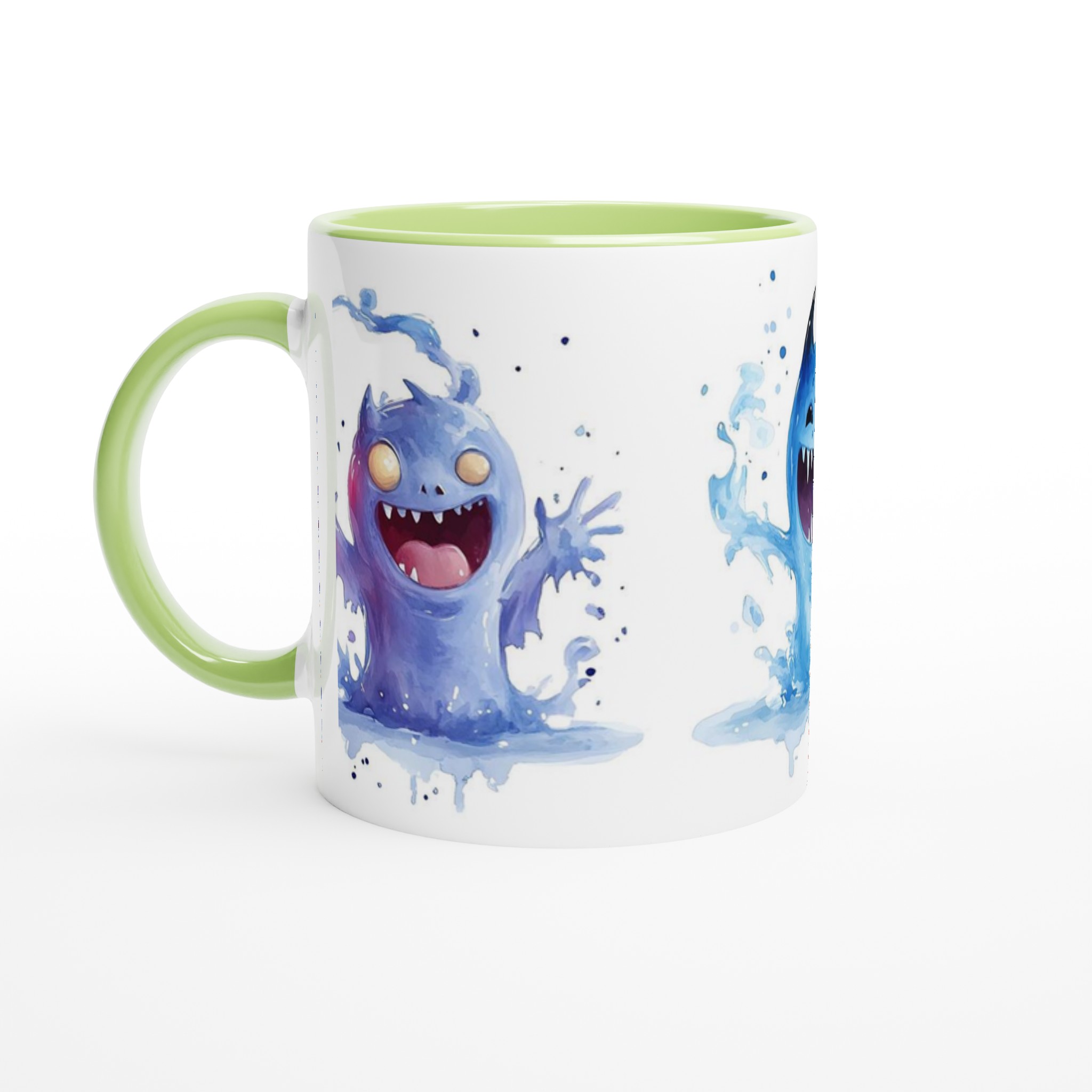 Lekfulla Monster Mugg – Färgglad Akvarell Charm för Kaffe och Te i Flera Nyanser 7 a2a14050-f5b0-41d4-93e0-da681fdc259d