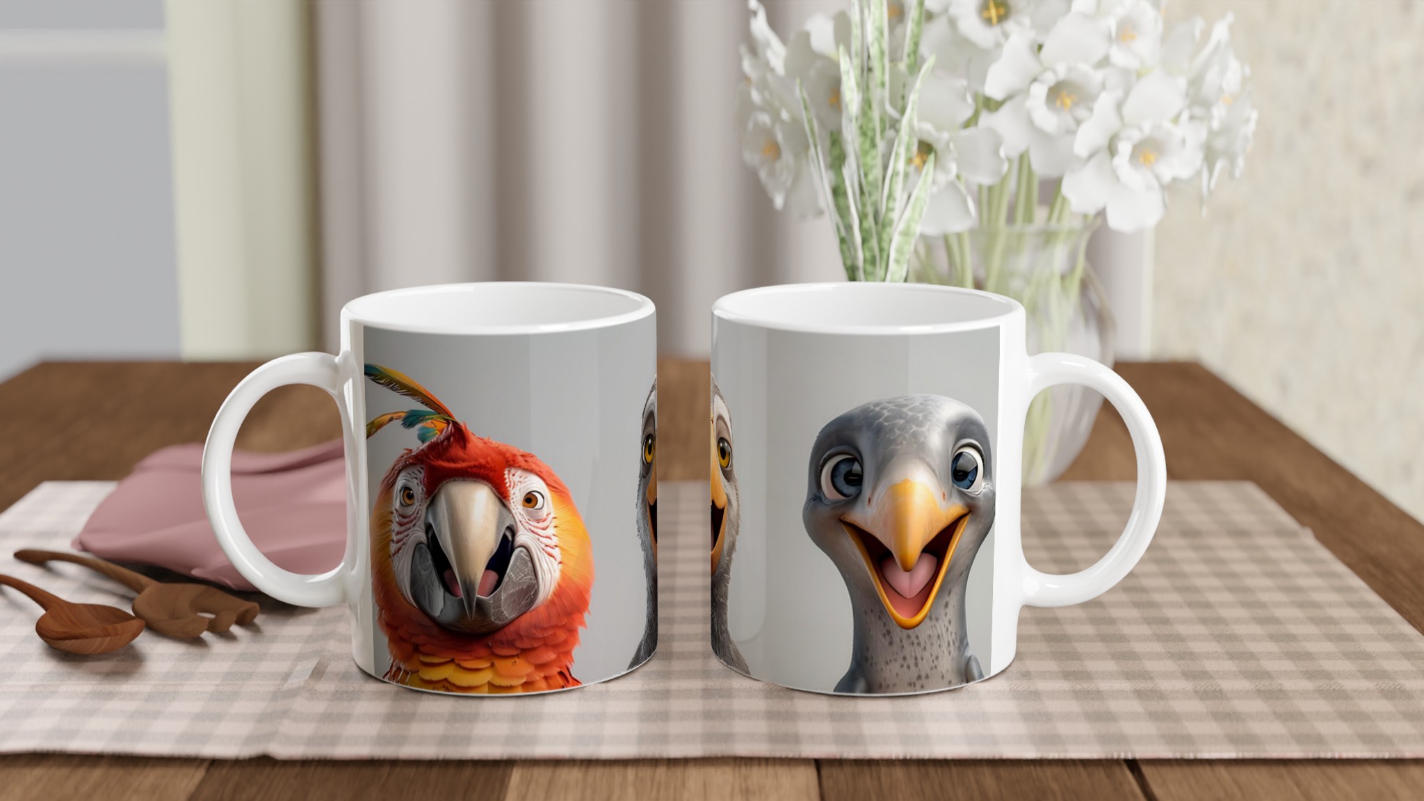 Glad Fågel Keramisk Mugg – Personlig Design för Kaffeälskare i Valfri Färg! 10 a2a8b36a-c123-4f82-8400-9e6476b2b3fa