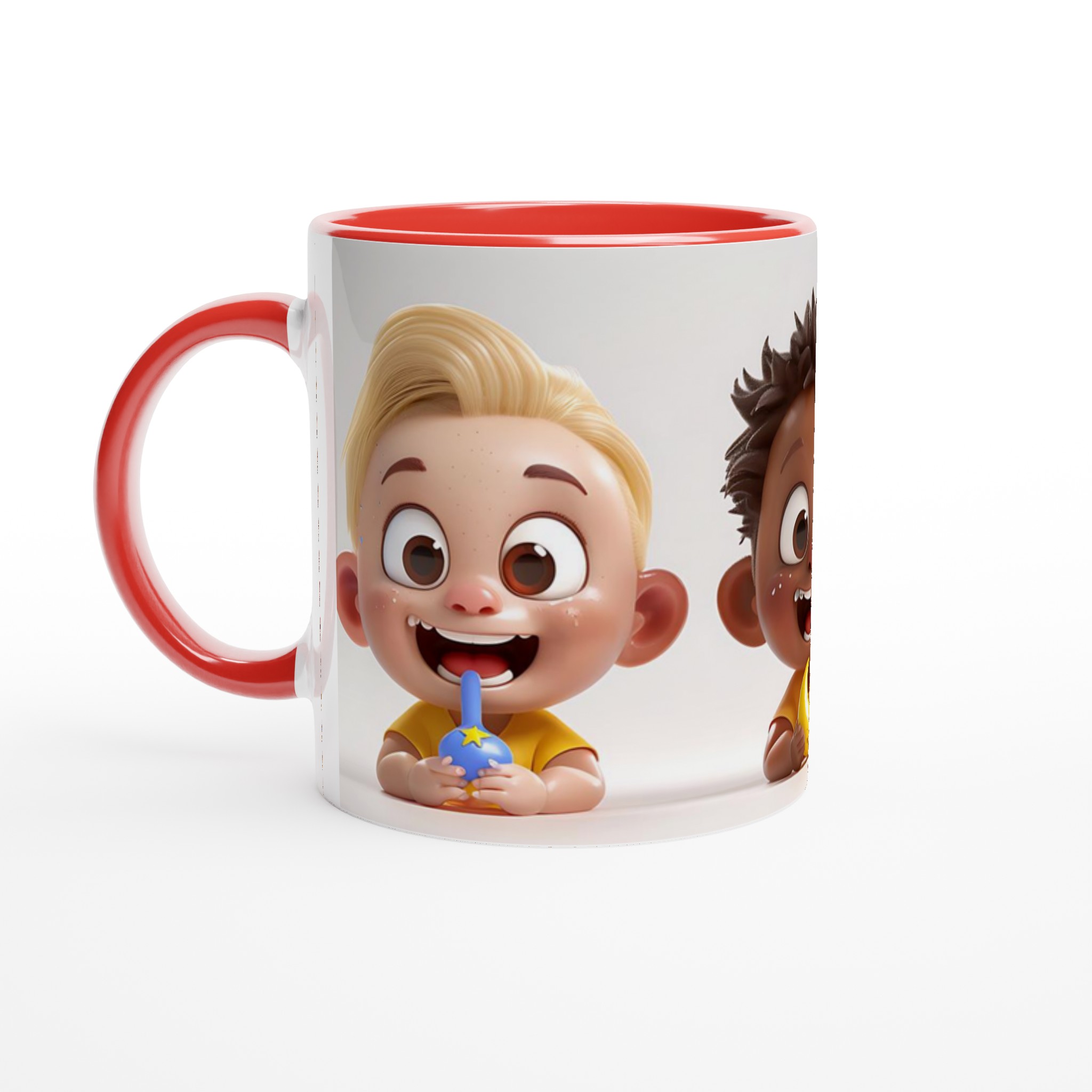 Glada Barn Motiv Mugg - 11oz Keramisk Mugg för Varje Stund, Finns i Sju Lekfulla Färger! 5 a2d263b2-4b39-40ac-bffb-99b131835a7c