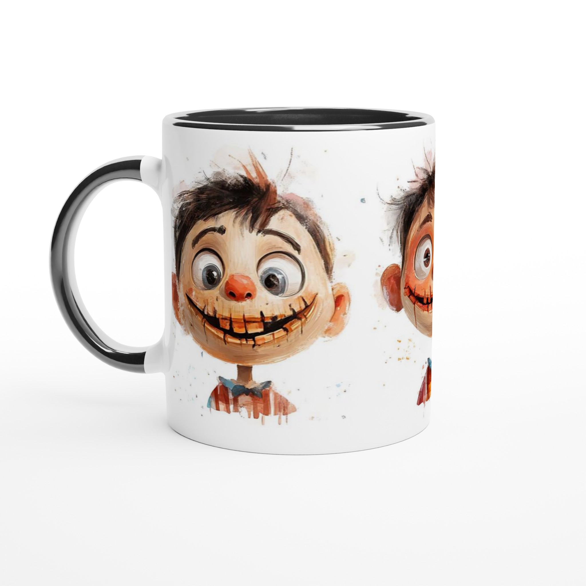 Lekfulla Monster Mugg – Vit 11oz Keramisk Mugg med Charmiga Akvarellkaraktärer 4 a2de525e-bac6-4c3d-9078-a7113fd25e07