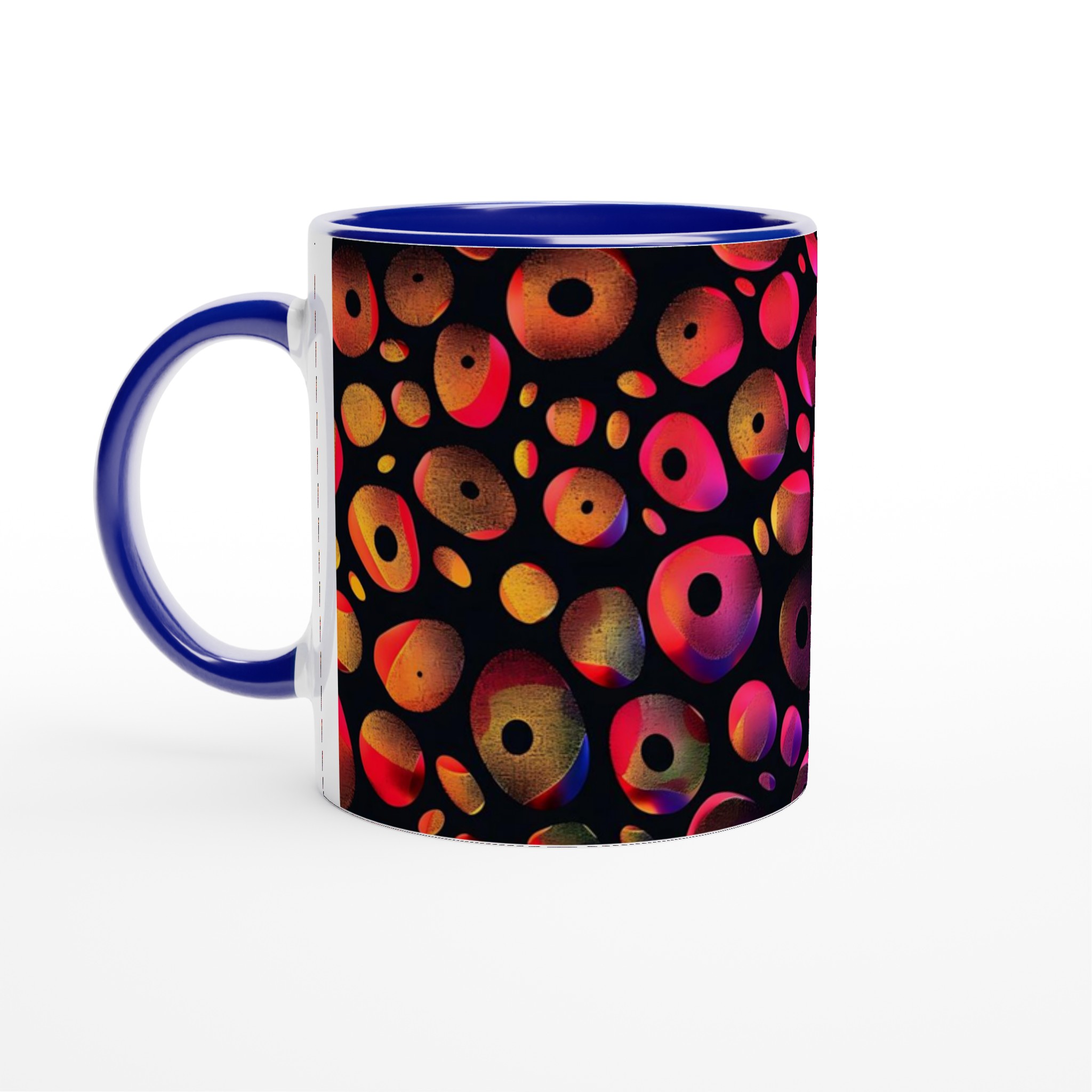 Abstrakt Neon Bubbel Keramikmugg - 11 oz Kaffemugg i Ditt Val av Färgstarka Nyanser 2 a2e2b605-b415-4e6e-9b7b-ca81aa39ac2f