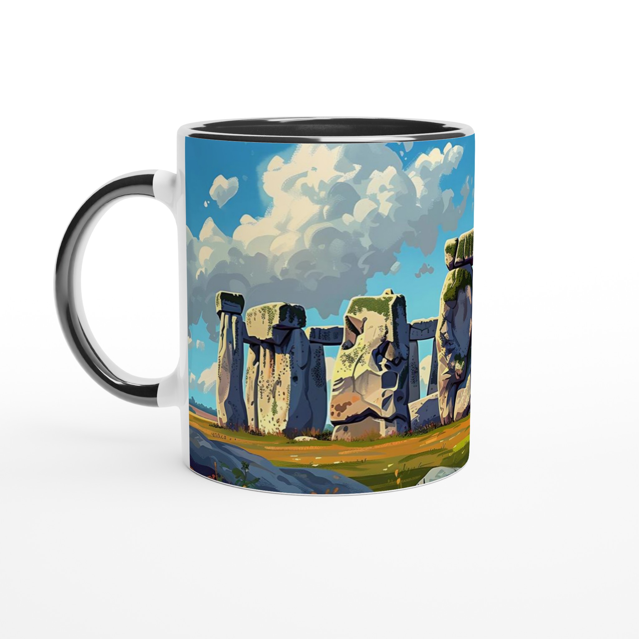 Stonehenge Inspired Keramisk Mugg – Konstnärlig Design i Väljfri Färg 4 a35fa1aa-83ce-4df8-99eb-a3bd86f89c23
