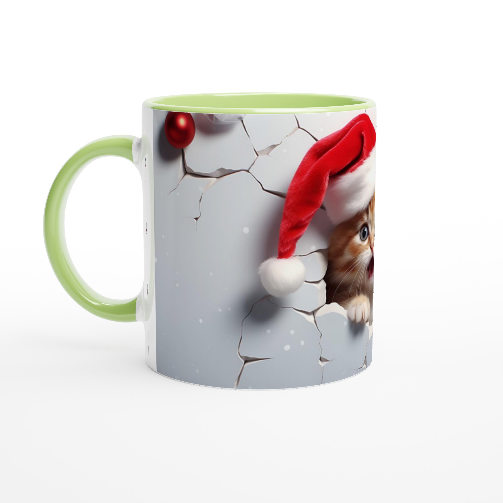Söt Kattunge i Tomteluva Keramikmugg - 11oz Julmugg för Kaffe & Te i Flera Färger 7 a397d46d-e0d3-469e-b99b-4ef0e8b548ca