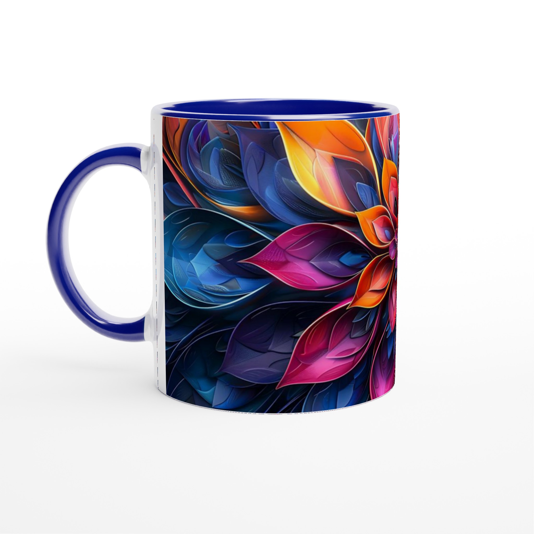 Abstrakt Blomster Keramikmugg – Konstnärlig Kaffekopp med Levande Färger och Välj din Favoritnyans 2 a3ae1635-d385-448c-8d07-2e972e2abfbc