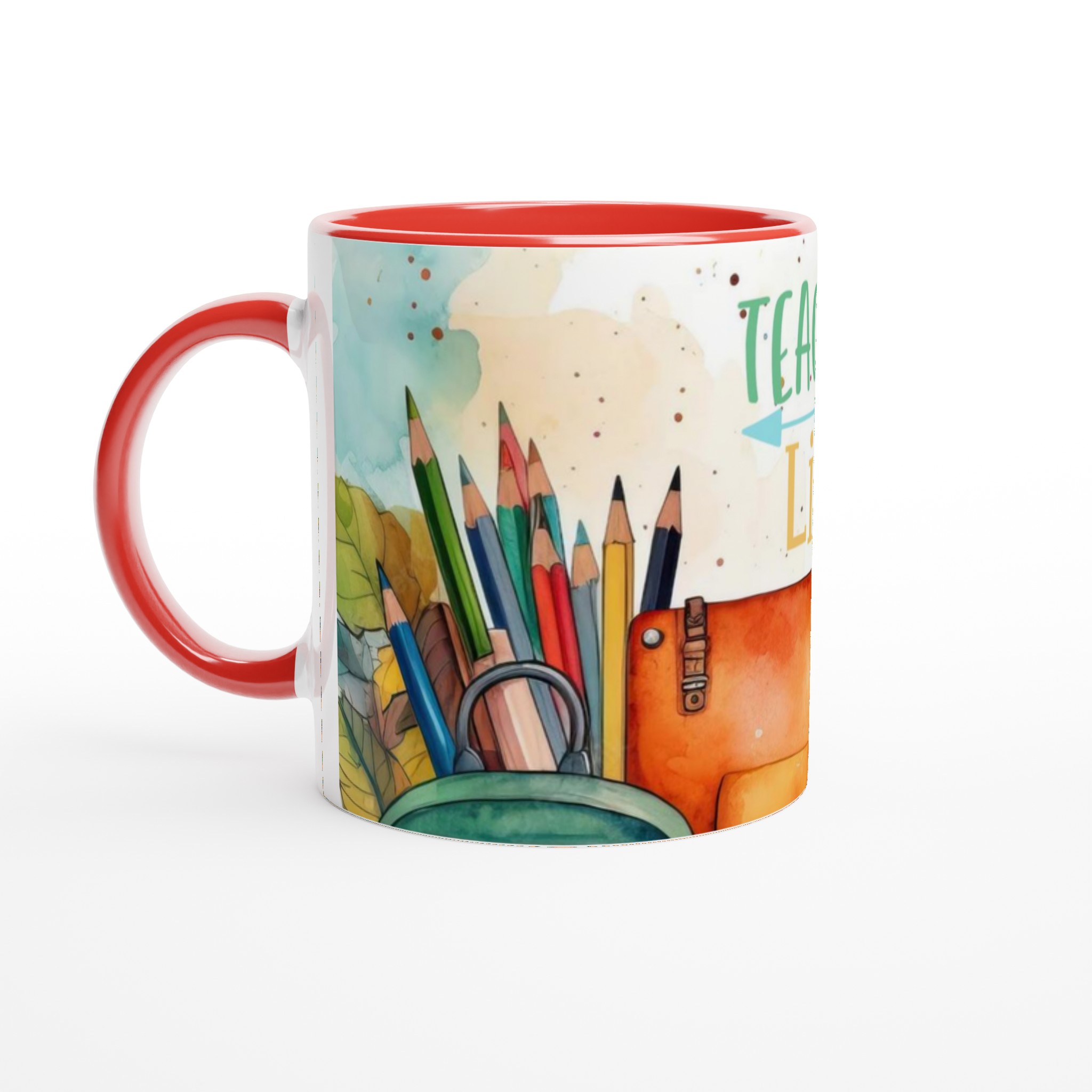 Teacher Life Keramisk Mugg 11oz med färgglad design – välj mellan flera glada keramfärger 5 a3ba8a5e-523a-4f69-a431-c5c4ceb661d3