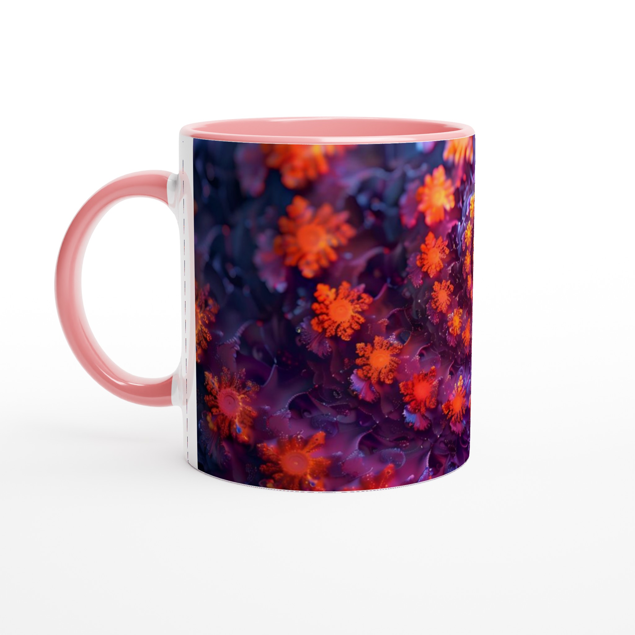 Abstrakt Spiralblomma Mugg - 11oz Keramisk Kaffemugg med Konstfull Design & Flera Färgalternativ 6 a3d7548c-89e8-4bc0-93f3-04900345c00b