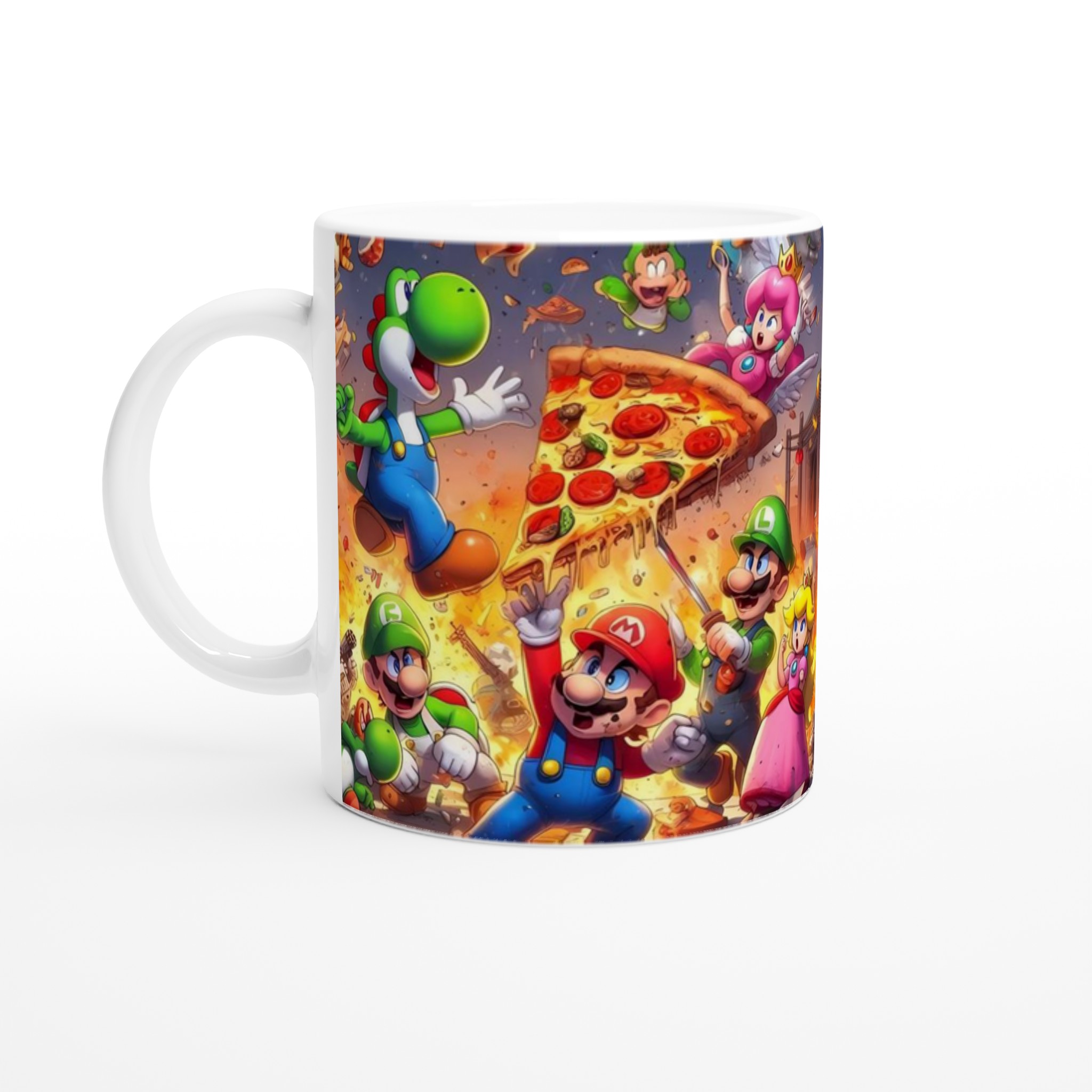 Livfull Vit 11oz Keramisk Mugg med Spännande Spelmotiv och Färgglada Valmöjligheter 1 a4012425-357a-49ff-b330-6f2771f10956