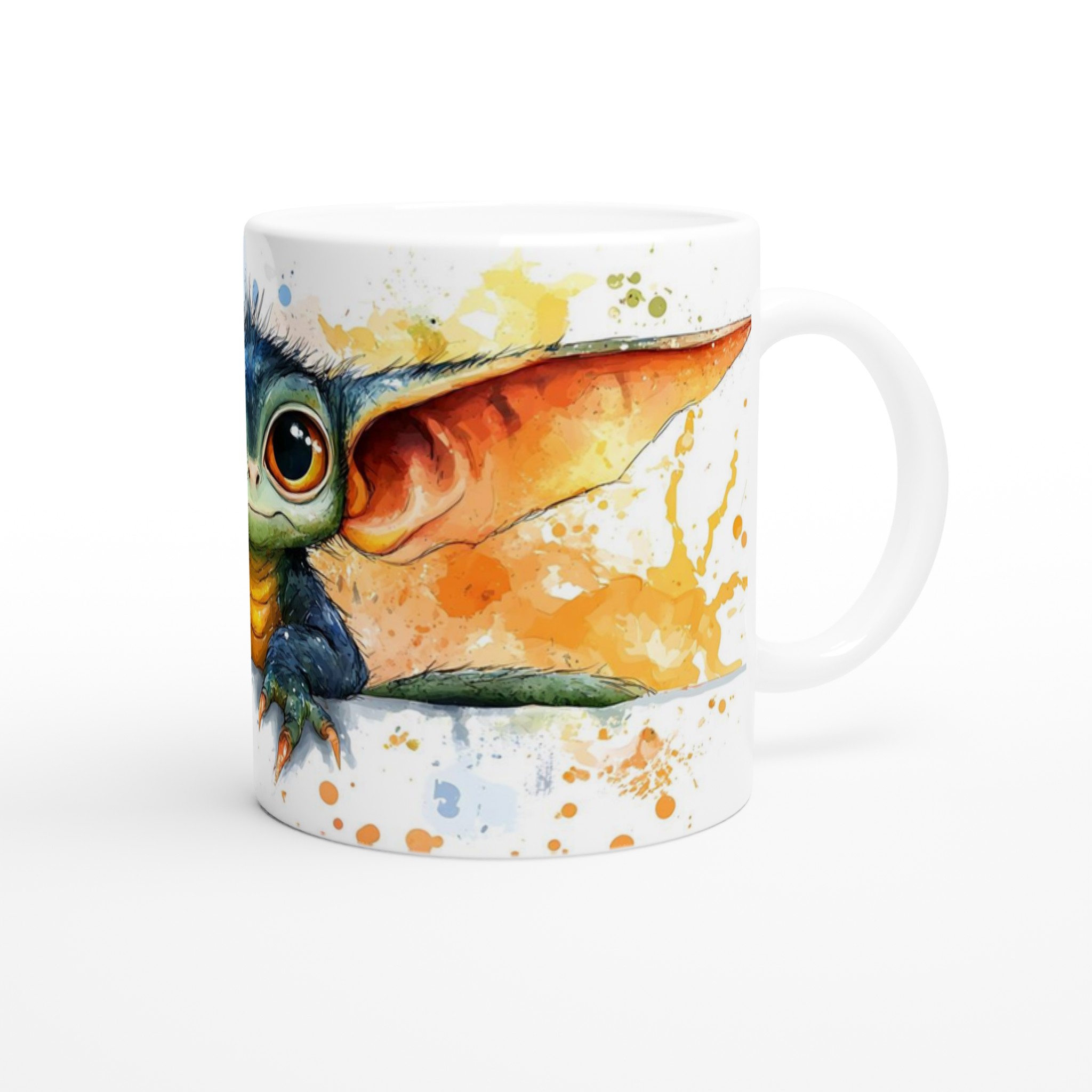 Söt Liten Varelse 11oz Keramisk Mugg – Lekfull Vattenfärg för Kaffestunden i Sju Färger 9 a424d53b-c121-4a71-ad58-3aa973031b8b