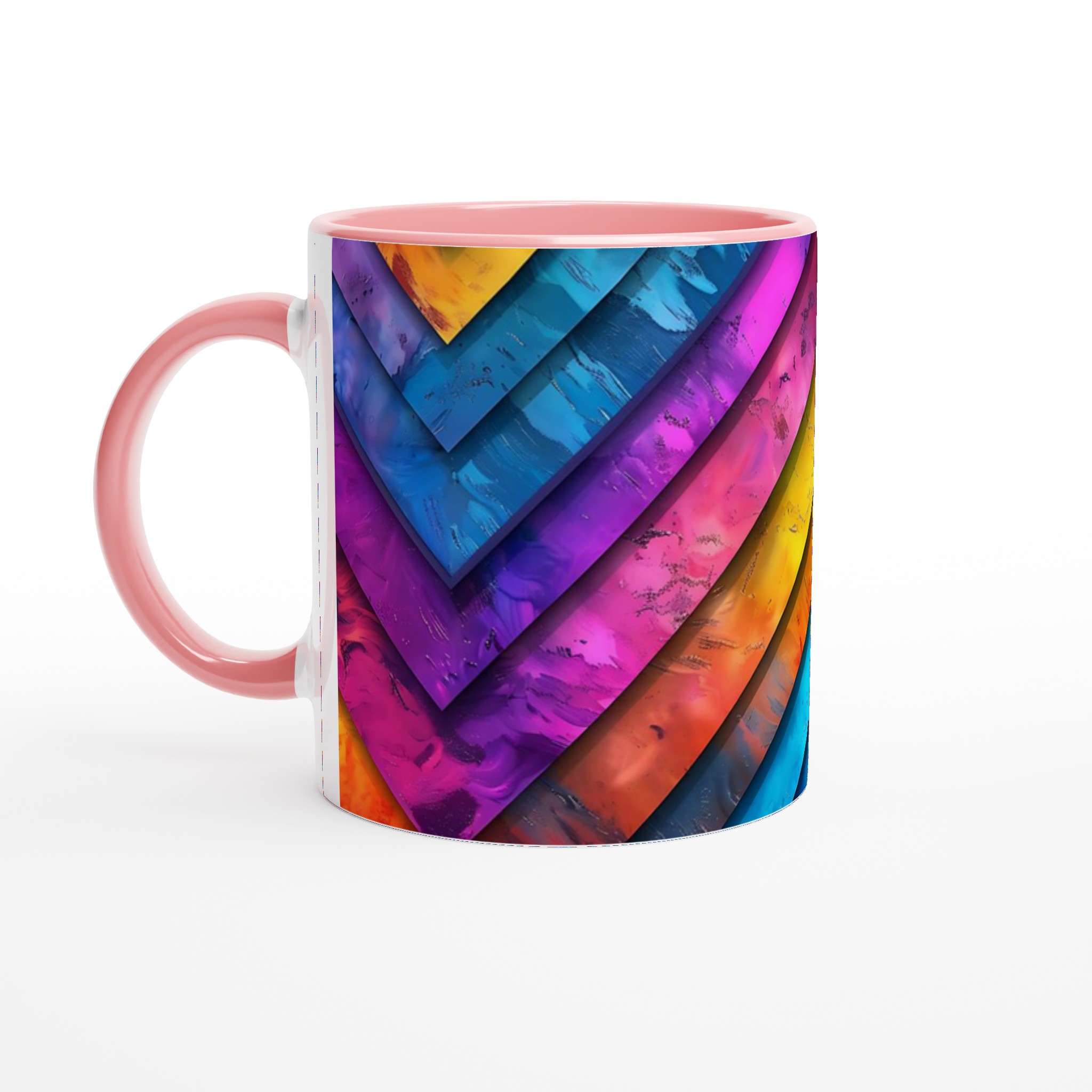 Abstrakt Målad Keramikmugg - 11oz, Välj mellan 7 levande färger 6 a43f17b9-fdc0-45dc-8006-d7b0df1595c5