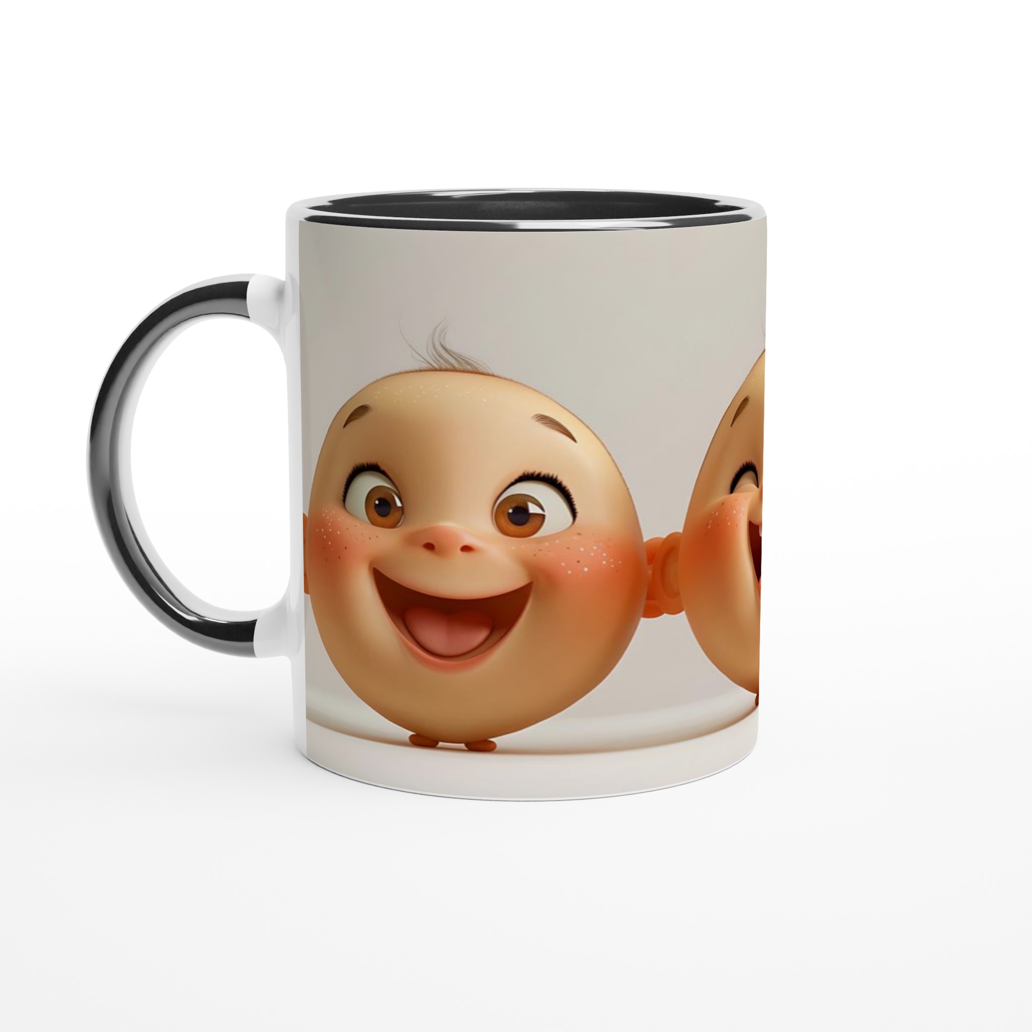 Glad Bebis Mugg - Keramisk Kopp med Charmigt Ansikte och Personliga Färgalternativ 4 a44175bd-934c-40c5-ad03-4860798b0a01