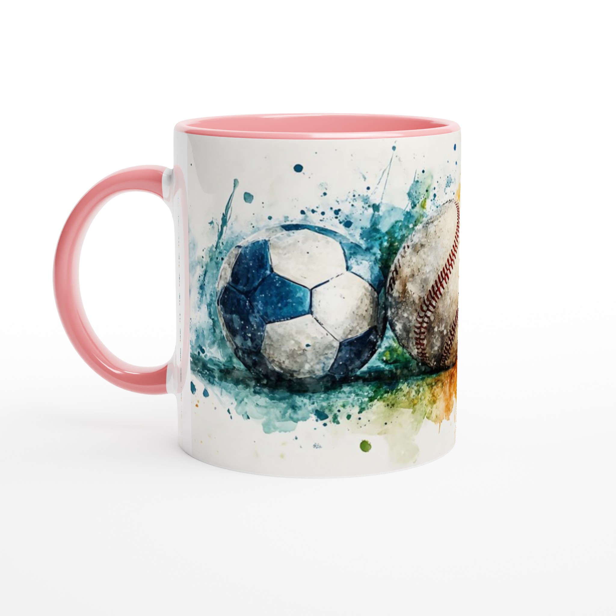 Vit 11oz keramisk mugg med sportig splash i livfulla färger 6 a458c7b5-1c88-4a2e-943f-529135491206