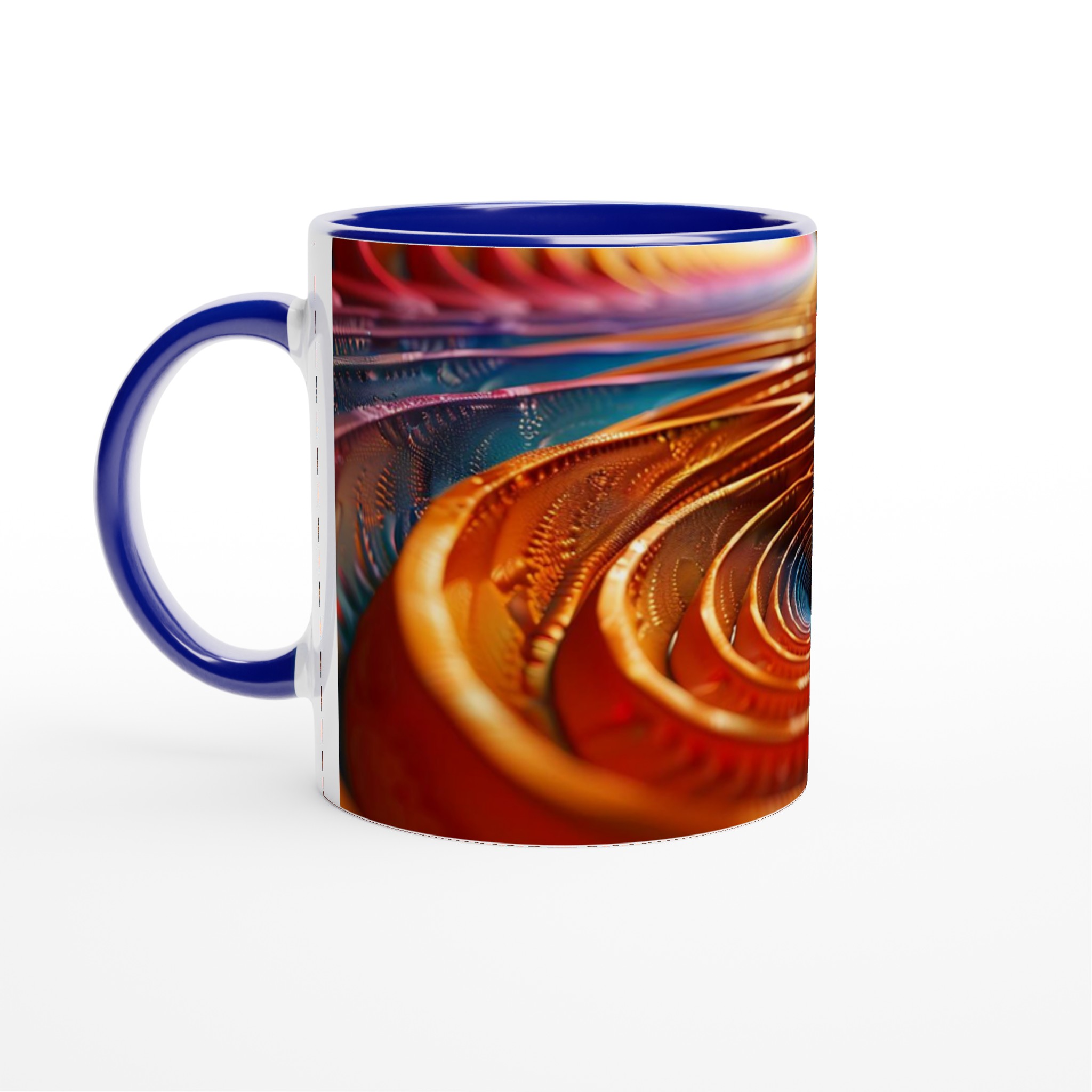 Abstrakt Spiral Keramikmugg - Livfull Design i Ditt Val av 7 Färgstarka Nyanser 2 a479474d-5e70-4721-94f1-f6b0c0130859
