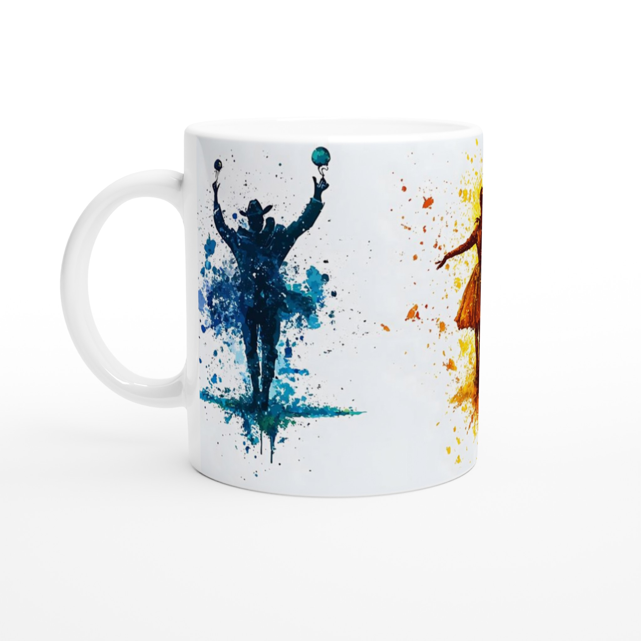 Magisk Scenshow Mugg - Konstig Vattenfärg Cirkus & Teaterdesign i Färgstarka Splash, Välj din nyans 1 a48375c4-a644-4a0e-bcbc-23e826ff2ddb