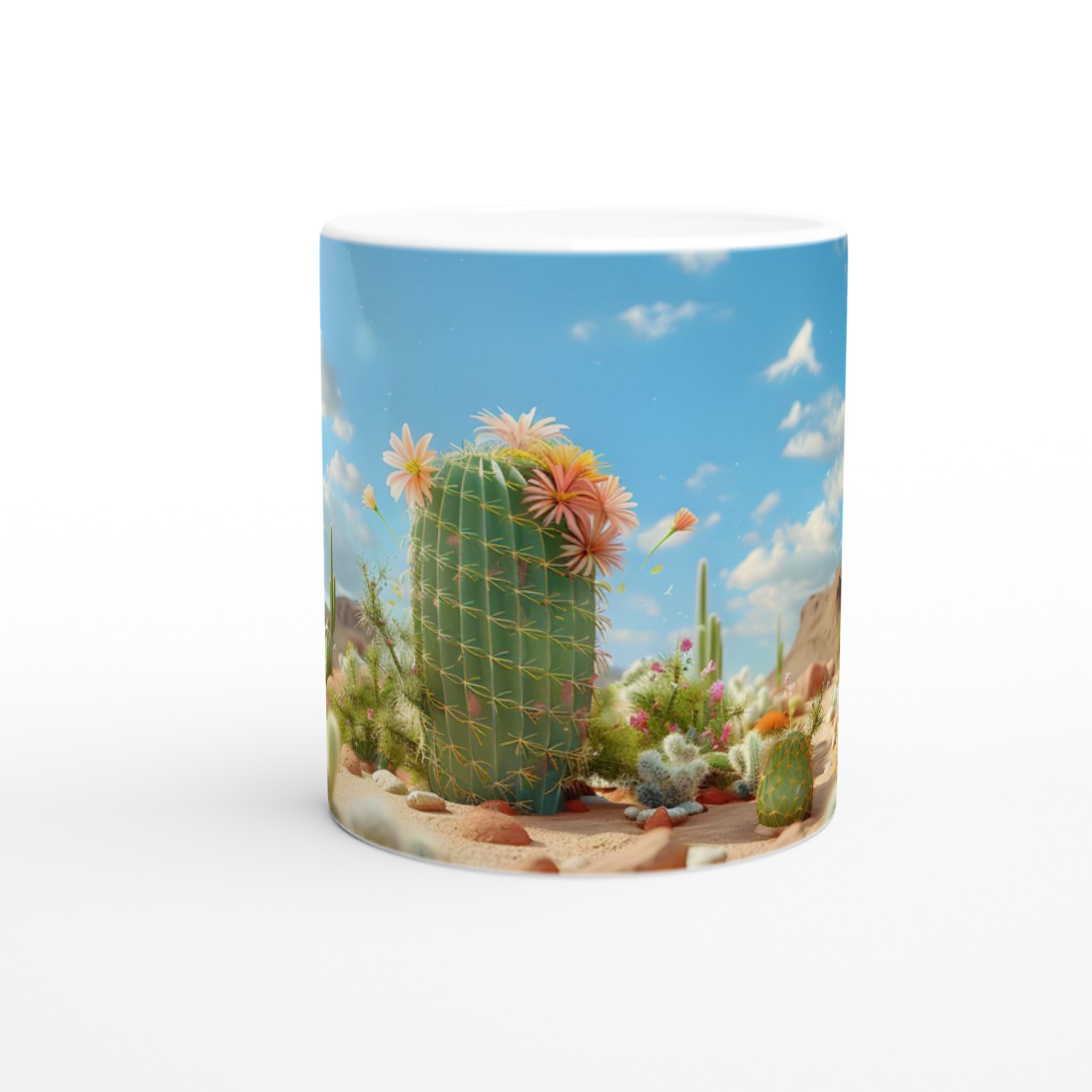 Kaktusblommor 11oz Keramikmugg - En Ökenoas för Din Kaffestund 8 a48c0aa2-a8d6-4536-a237-edf0a41f4df5